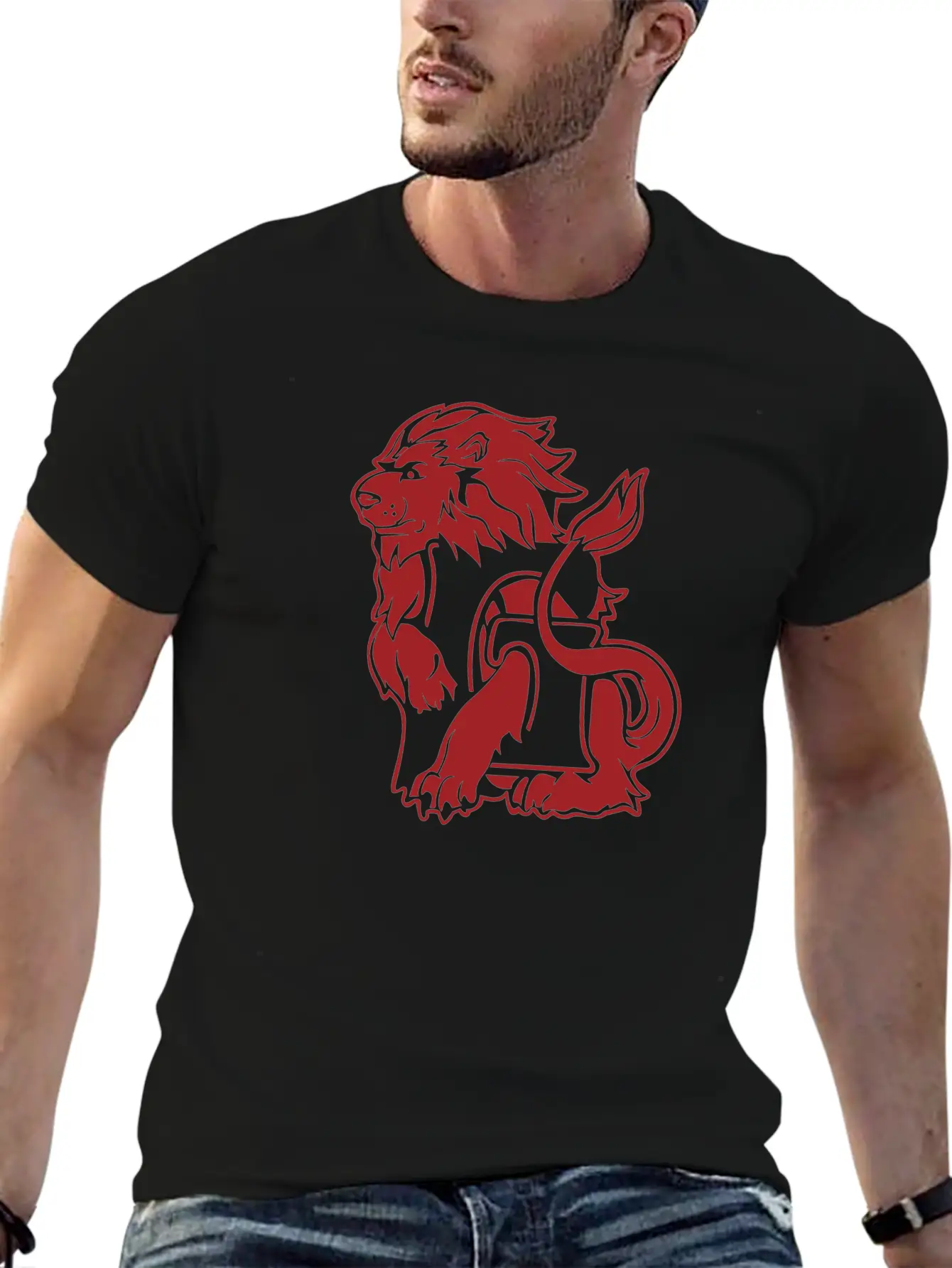 Lion Basic Graphic T-Shirt ¨C Daily Comfort In Soft Cotton