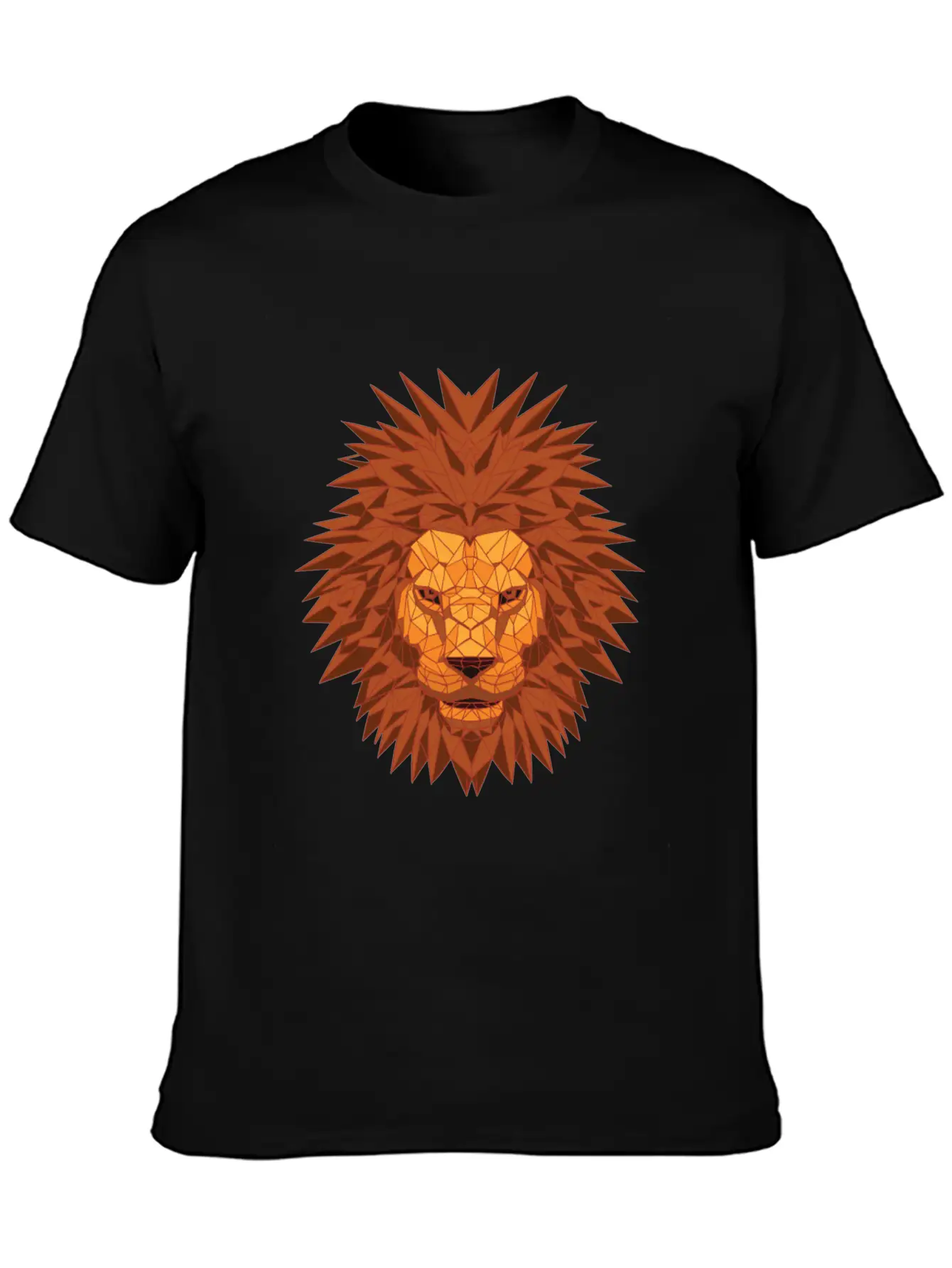 Lion Head Polygon Lion In Bright Colors Fierce Soft Cotton Short Sleeve Tee ¨C Unisex Wardrobe Staple