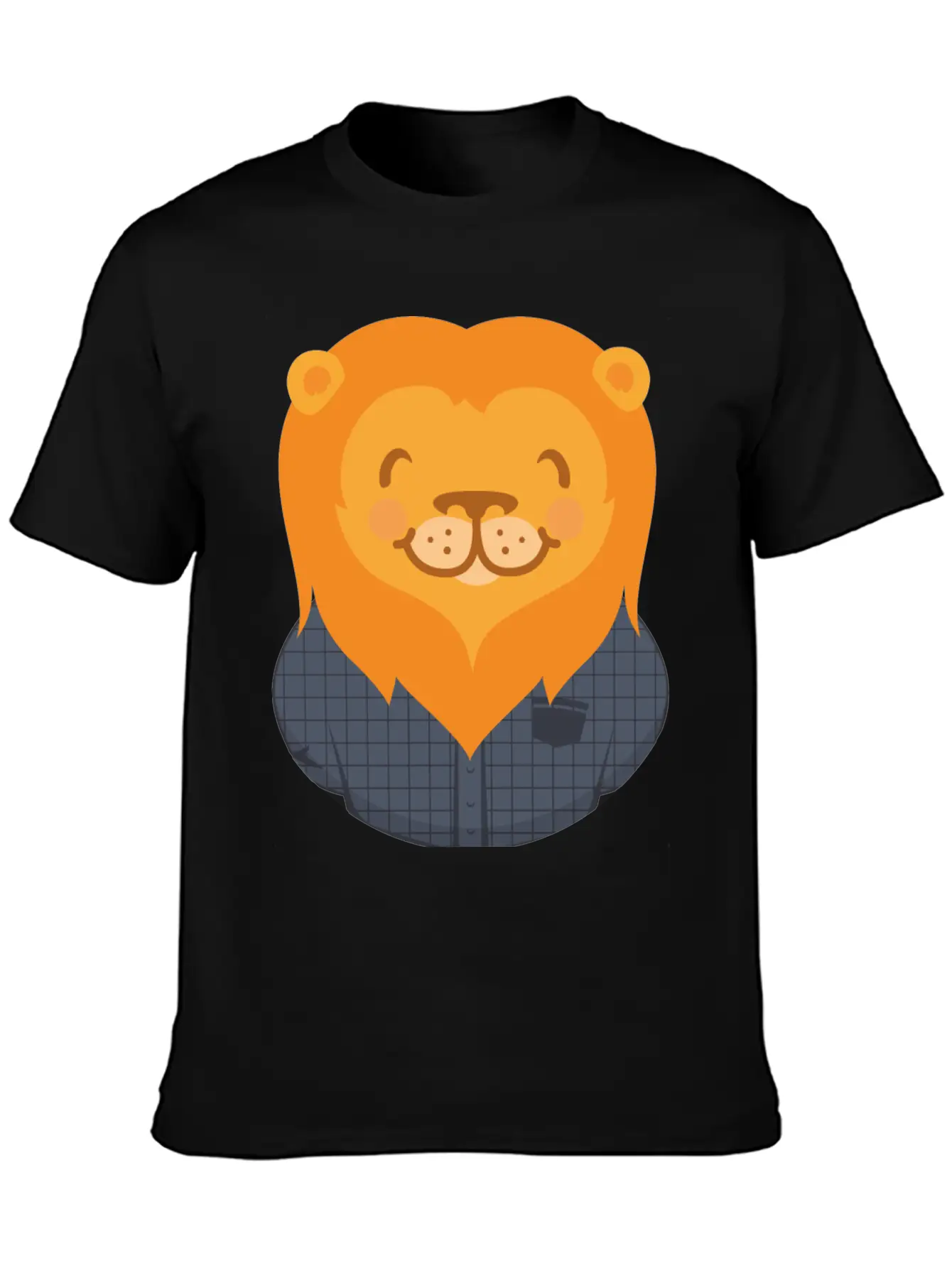 Lion Person Basic Graphic T-Shirt ¨C Daily Comfort In Soft Cotton