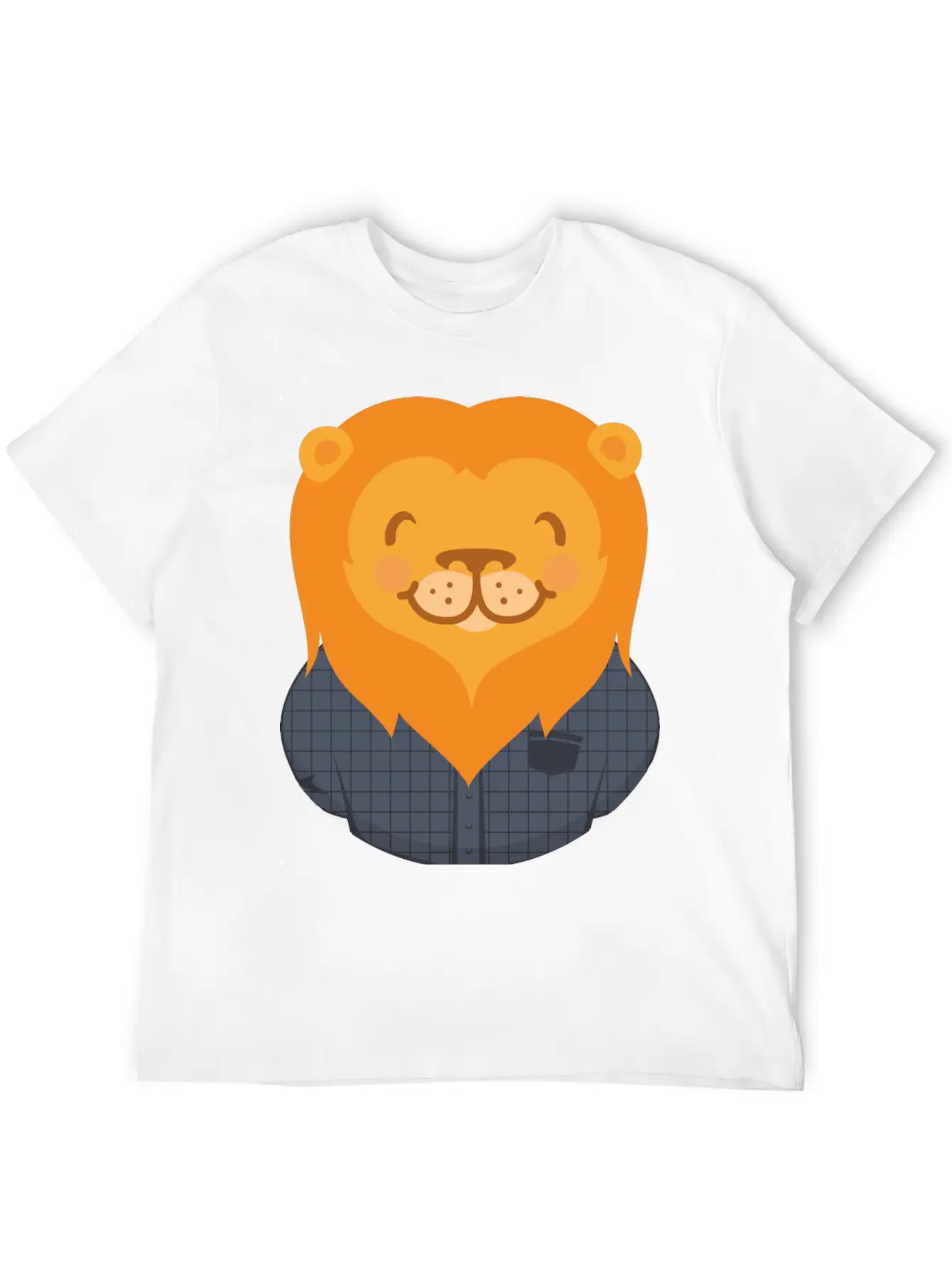 Lion Person Basic Graphic T-Shirt ¨C Daily Comfort In Soft Cotton