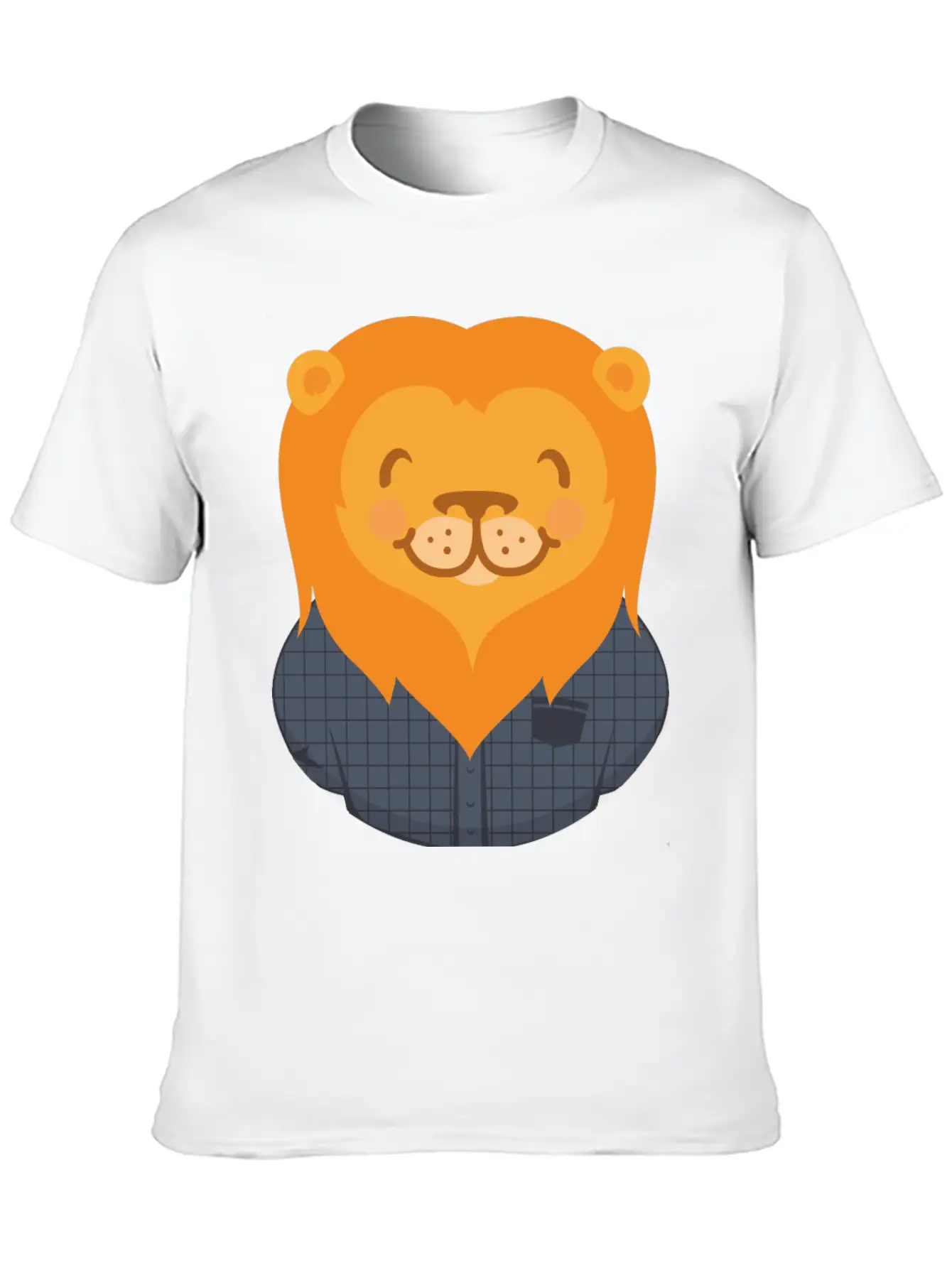 Lion Person Basic Graphic T-Shirt ¨C Daily Comfort In Soft Cotton