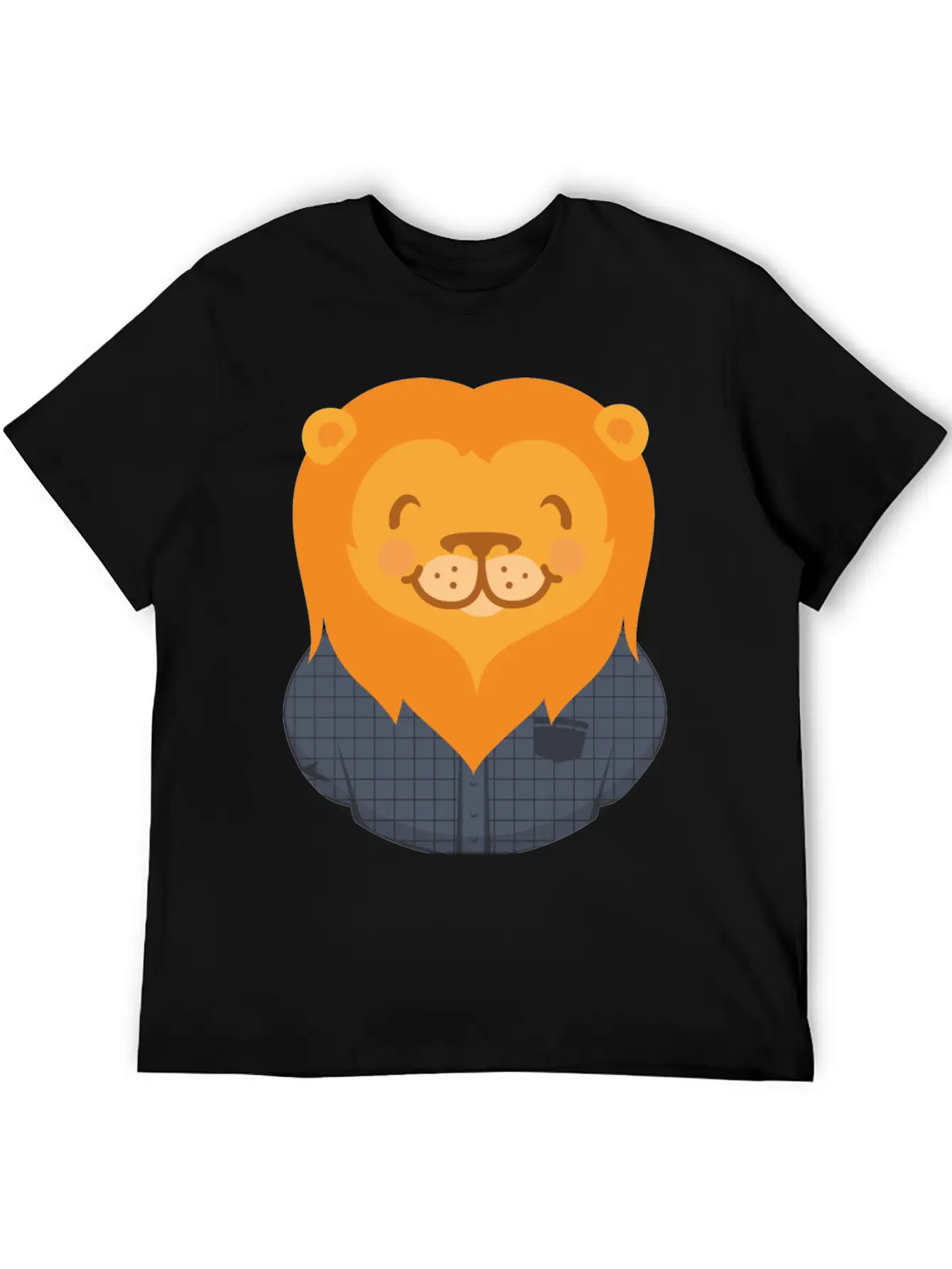 Lion Person Basic Graphic T-Shirt ¨C Daily Comfort In Soft Cotton