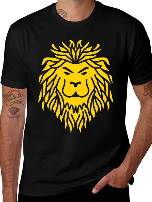 Lion Tribal Basic Graphic T-Shirt ¨C Daily Comfort In Soft Cotton