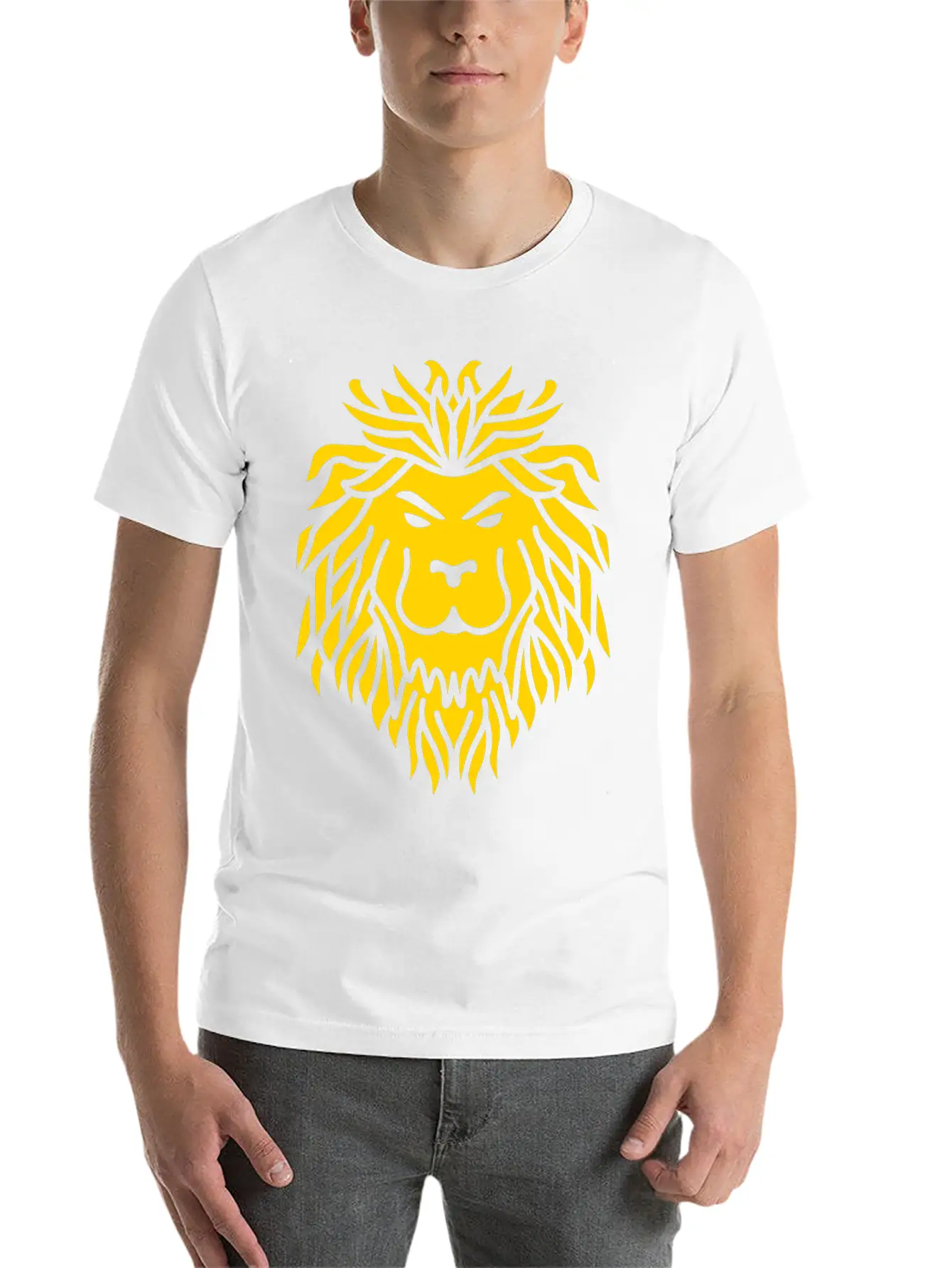 Lion Tribal Basic Graphic T-Shirt ¨C Daily Comfort In Soft Cotton