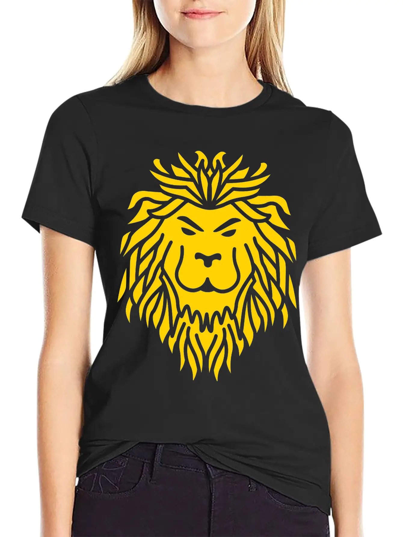 Lion Tribal Basic Graphic T-Shirt ¨C Daily Comfort In Soft Cotton