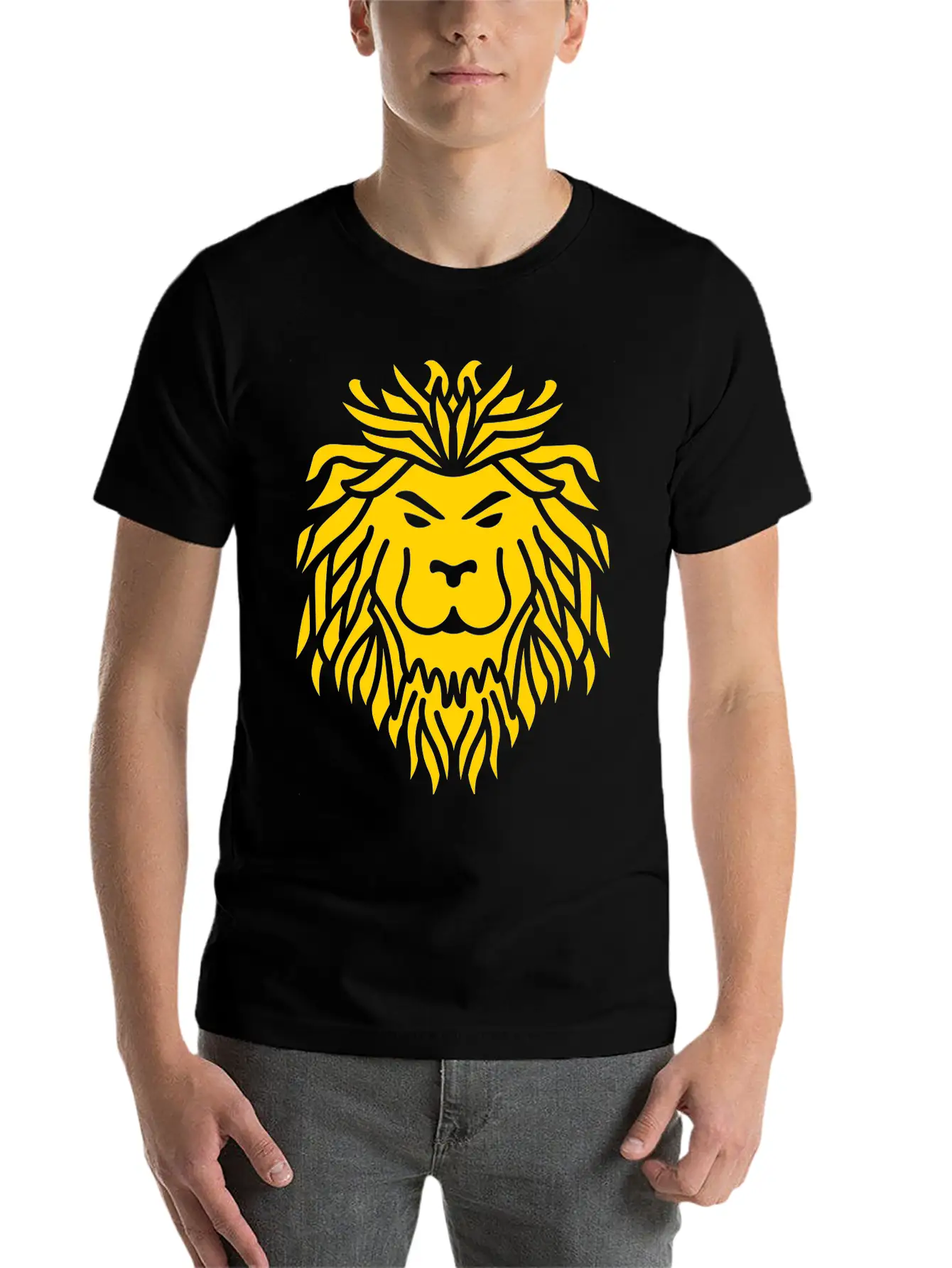 Lion Tribal Basic Graphic T-Shirt ¨C Daily Comfort In Soft Cotton