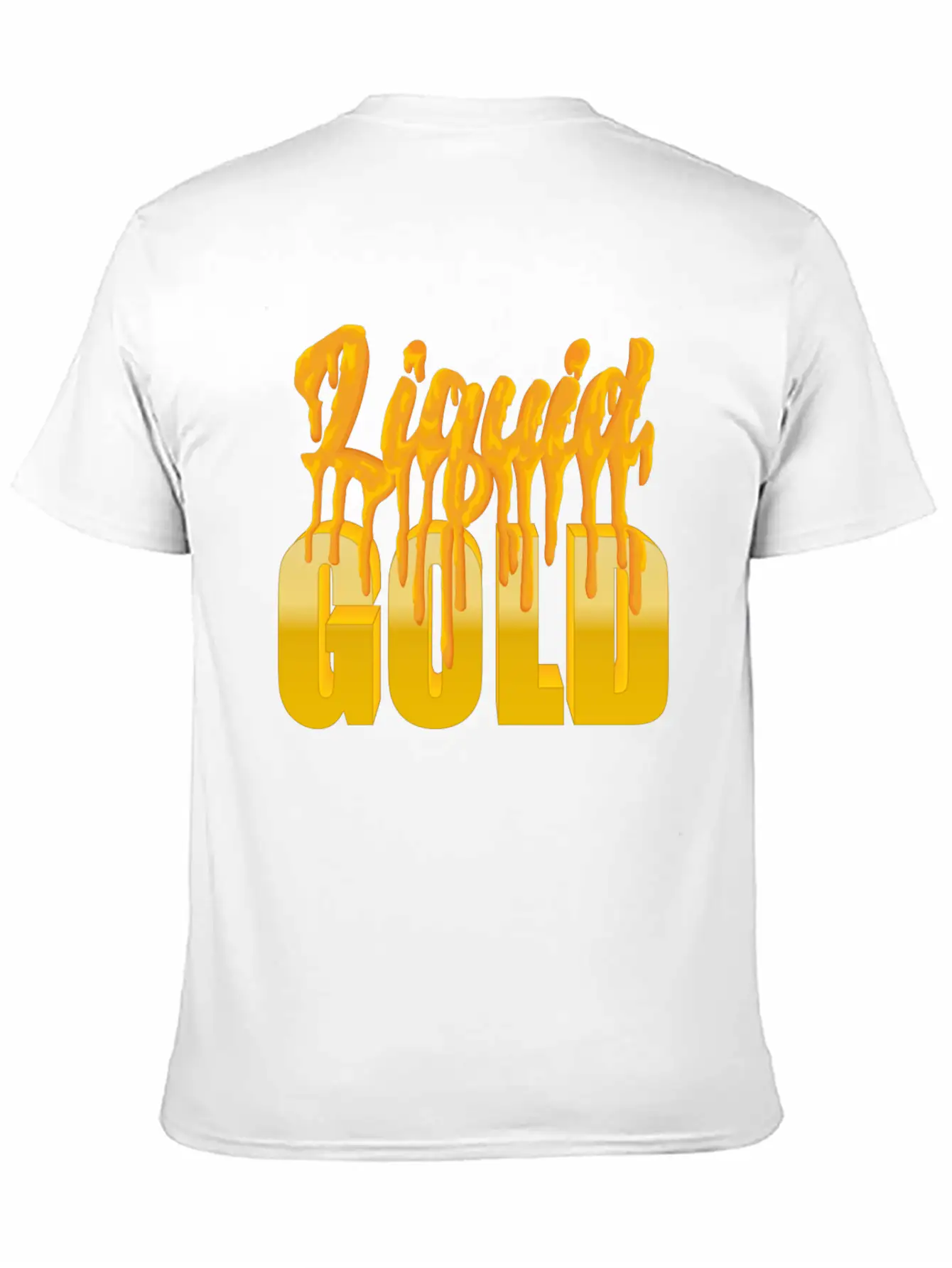Liquid Gold - Flowing Gold Basic Graphic T-Shirt ¨C Daily Comfort In Soft Cotton
