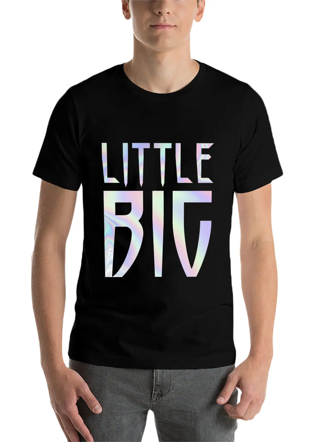 Little Big Band Logo Basic Graphic T-Shirt ¨C Daily Comfort In Soft Cotton