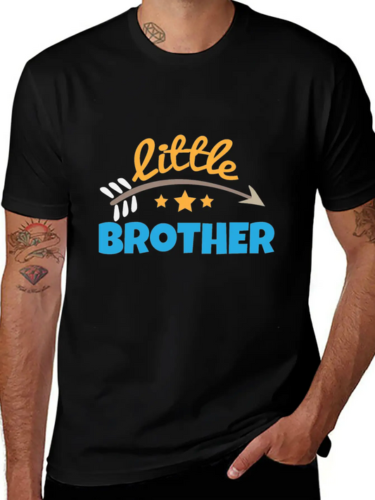 Little Brother With Arrow Stars - Gift Idea Soft Cotton Short Sleeve Tee ¨C Unisex Wardrobe Staple
