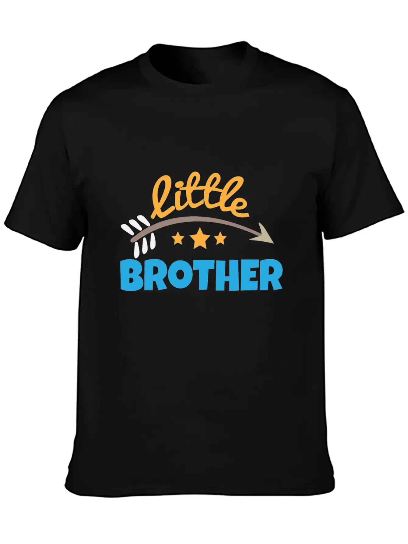 Little Brother With Arrow Stars - Gift Idea Soft Cotton Short Sleeve Tee ¨C Unisex Wardrobe Staple
