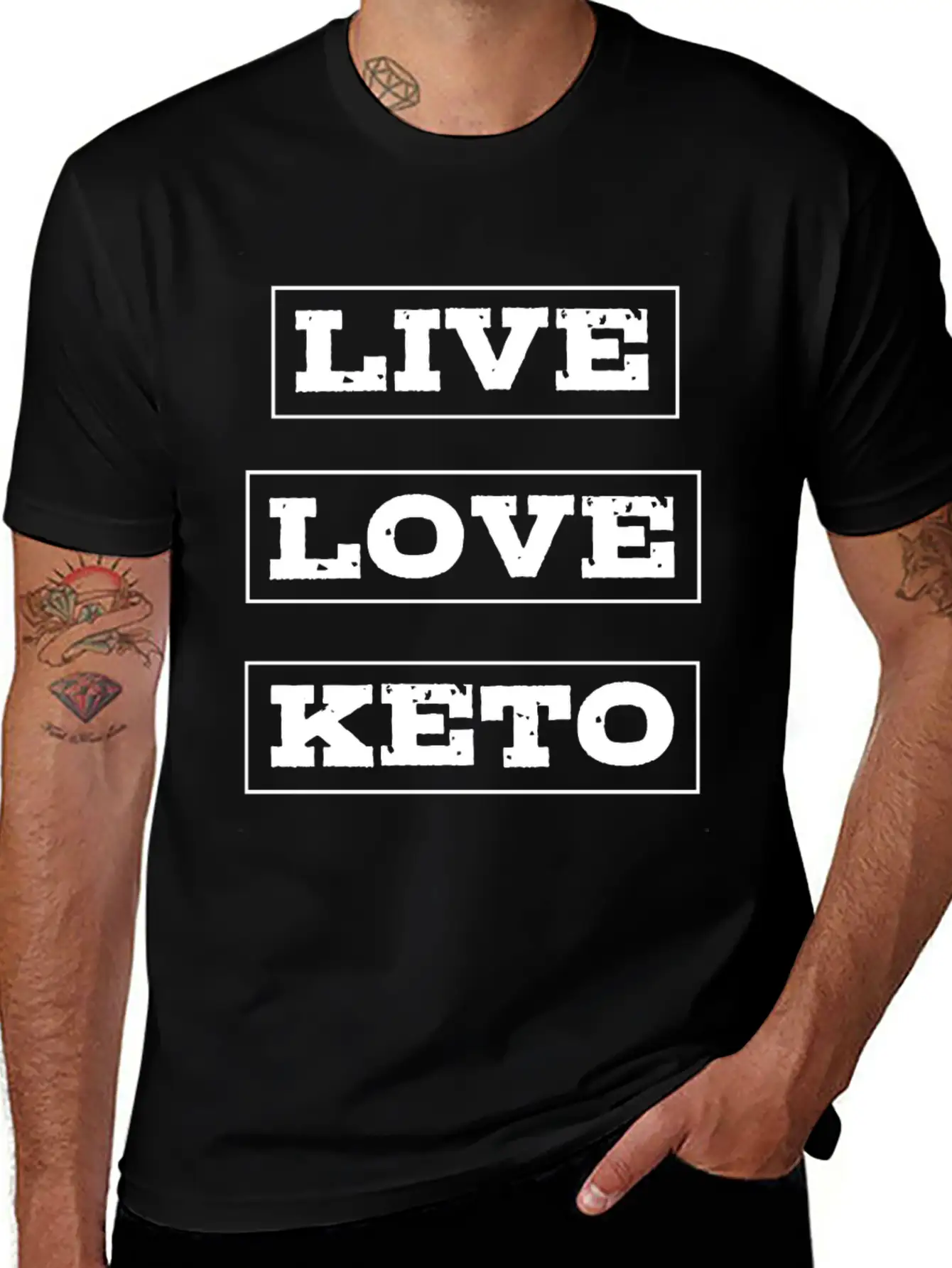 Live Love Keto Diet T-Shirt Soft Cotton Short Sleeve Tee ¨C Unisex Wardrobe Staple