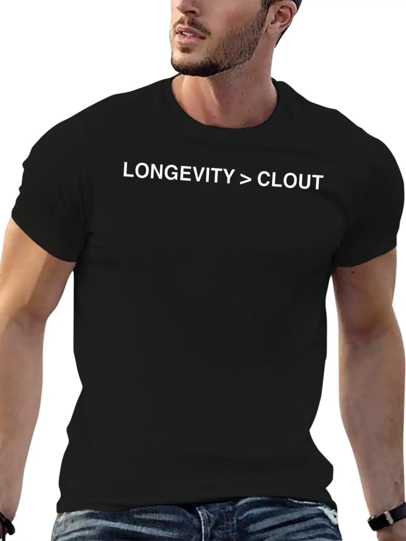 Longevity Over Clout Tee Valentine's Day Soft Cotton Short Sleeve Tee ¨C Unisex Wardrobe Staple