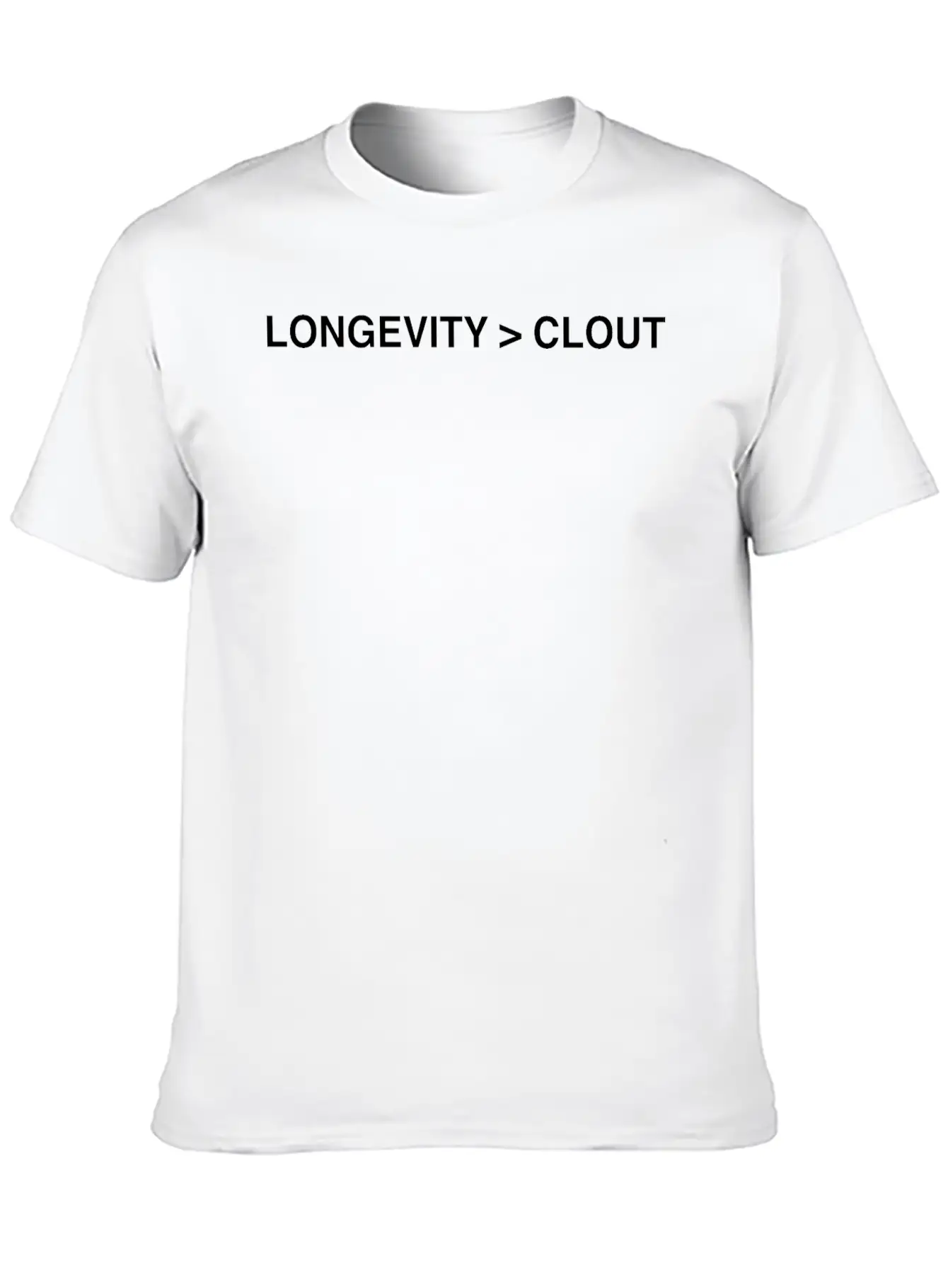 Longevity Over Clout Tee Valentine's Day Soft Cotton Short Sleeve Tee ¨C Unisex Wardrobe Staple