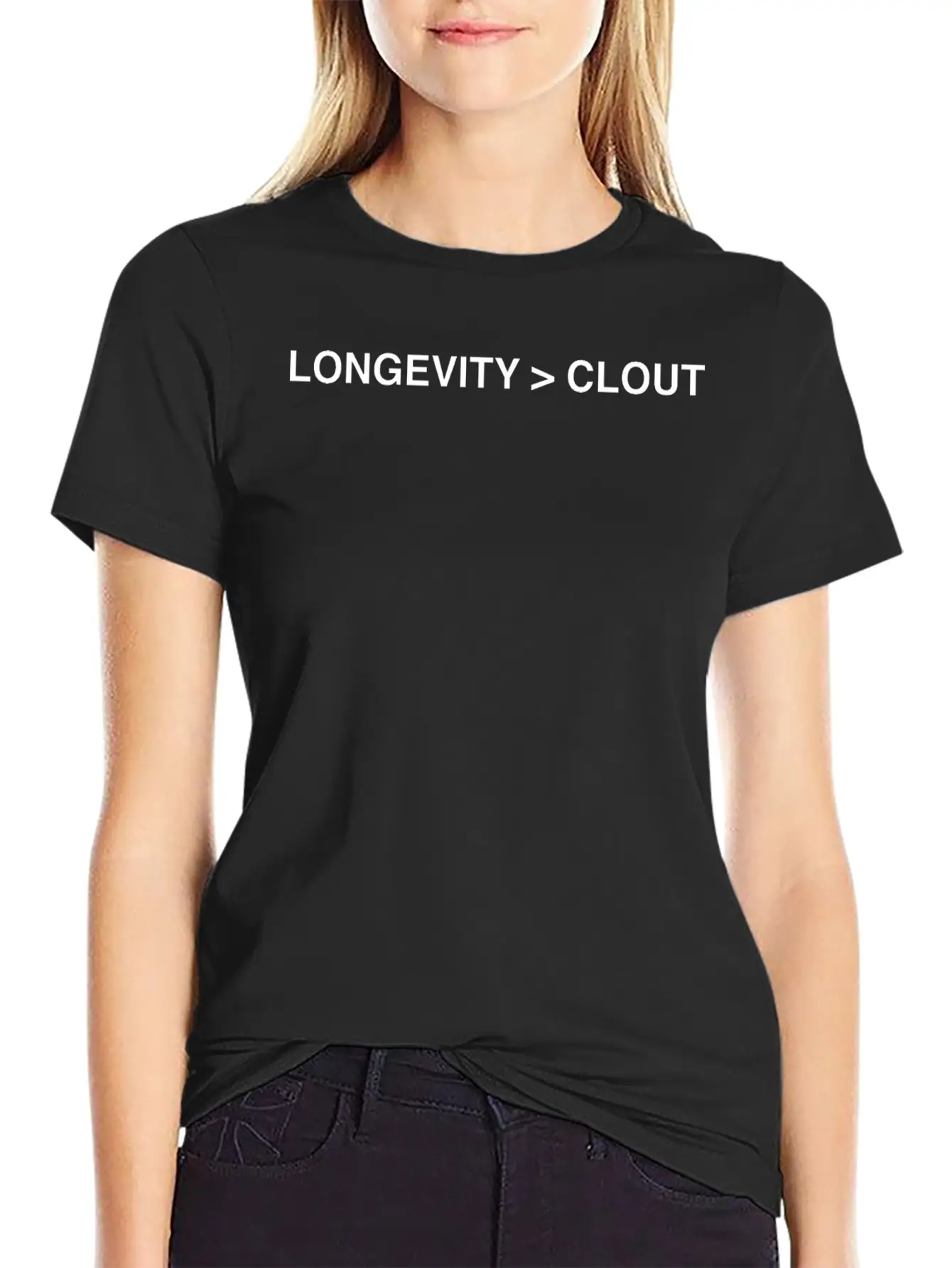 Longevity Over Clout Tee Valentine's Day Soft Cotton Short Sleeve Tee ¨C Unisex Wardrobe Staple