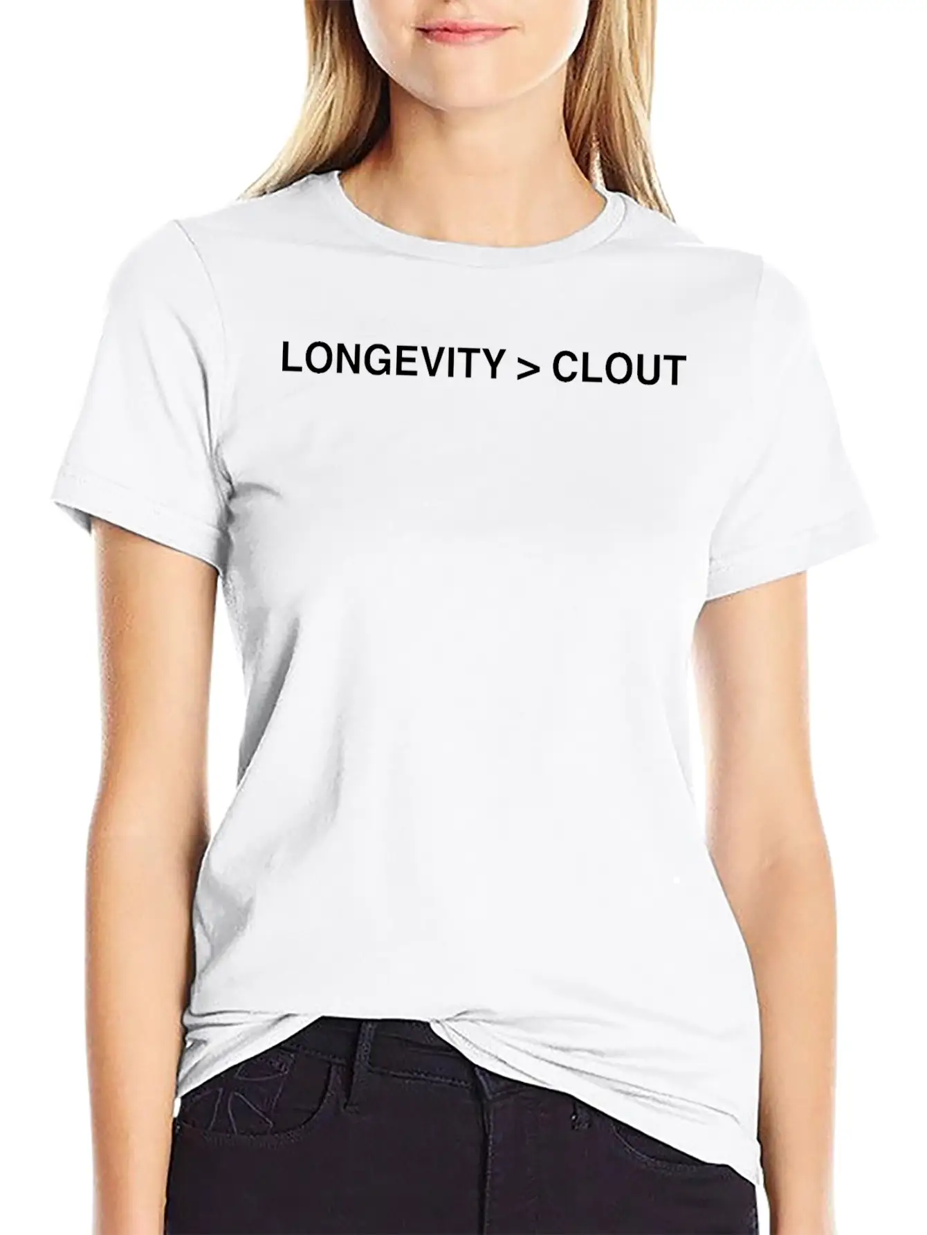 Longevity Over Clout Tee Valentine's Day Soft Cotton Short Sleeve Tee ¨C Unisex Wardrobe Staple