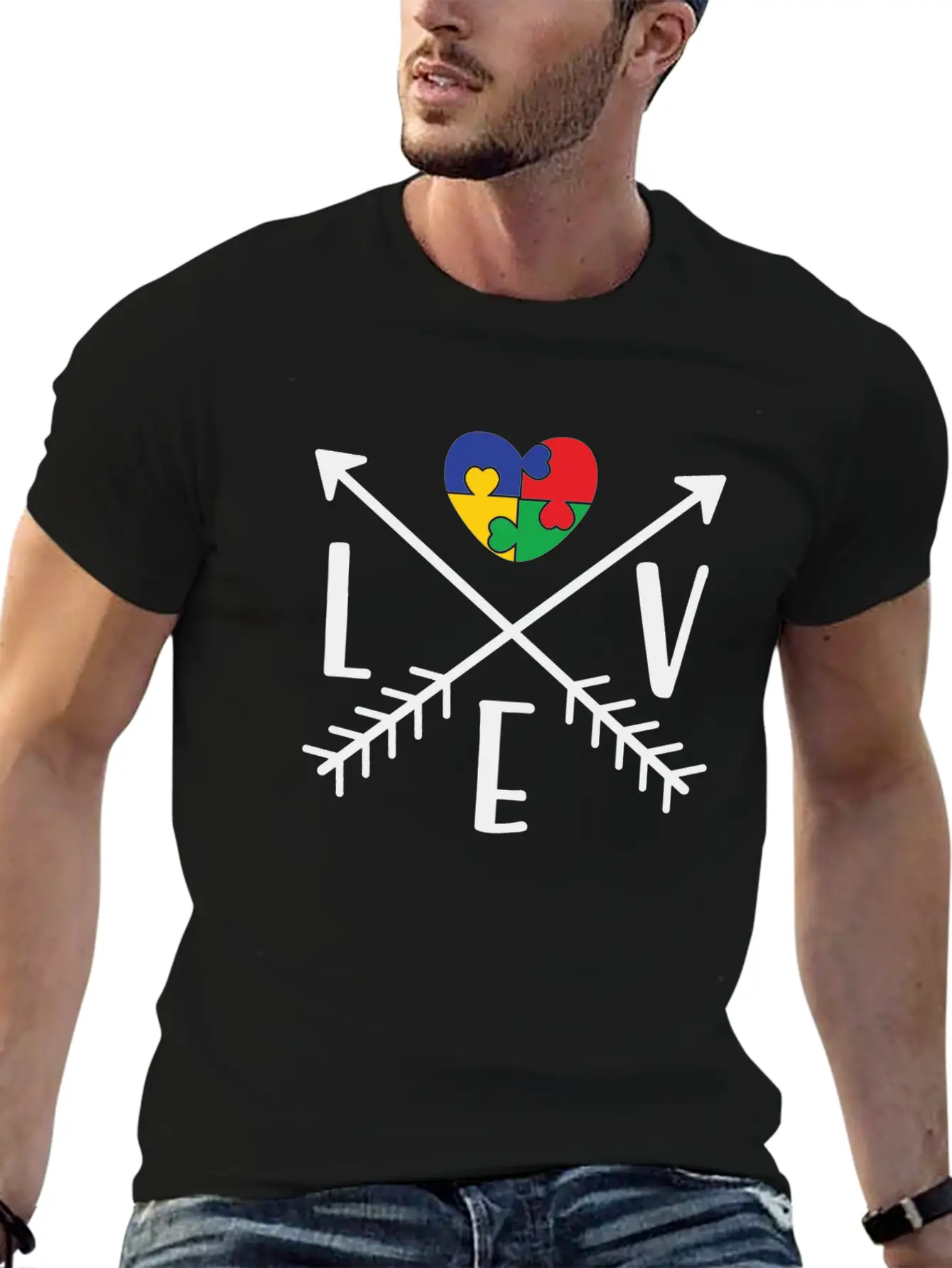 Love Arrows Essential Cotton Tee For Daily Outfits ¨C Unisex Style