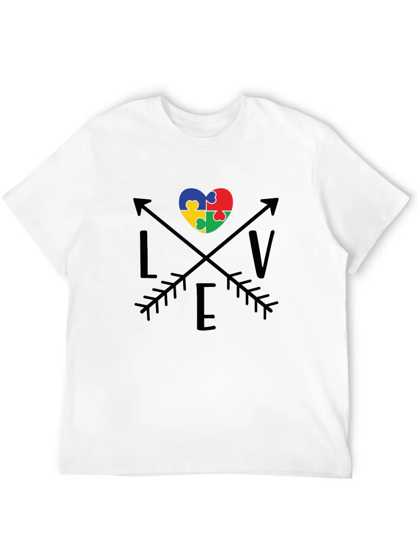 Love Arrows Essential Cotton Tee For Daily Outfits ¨C Unisex Style