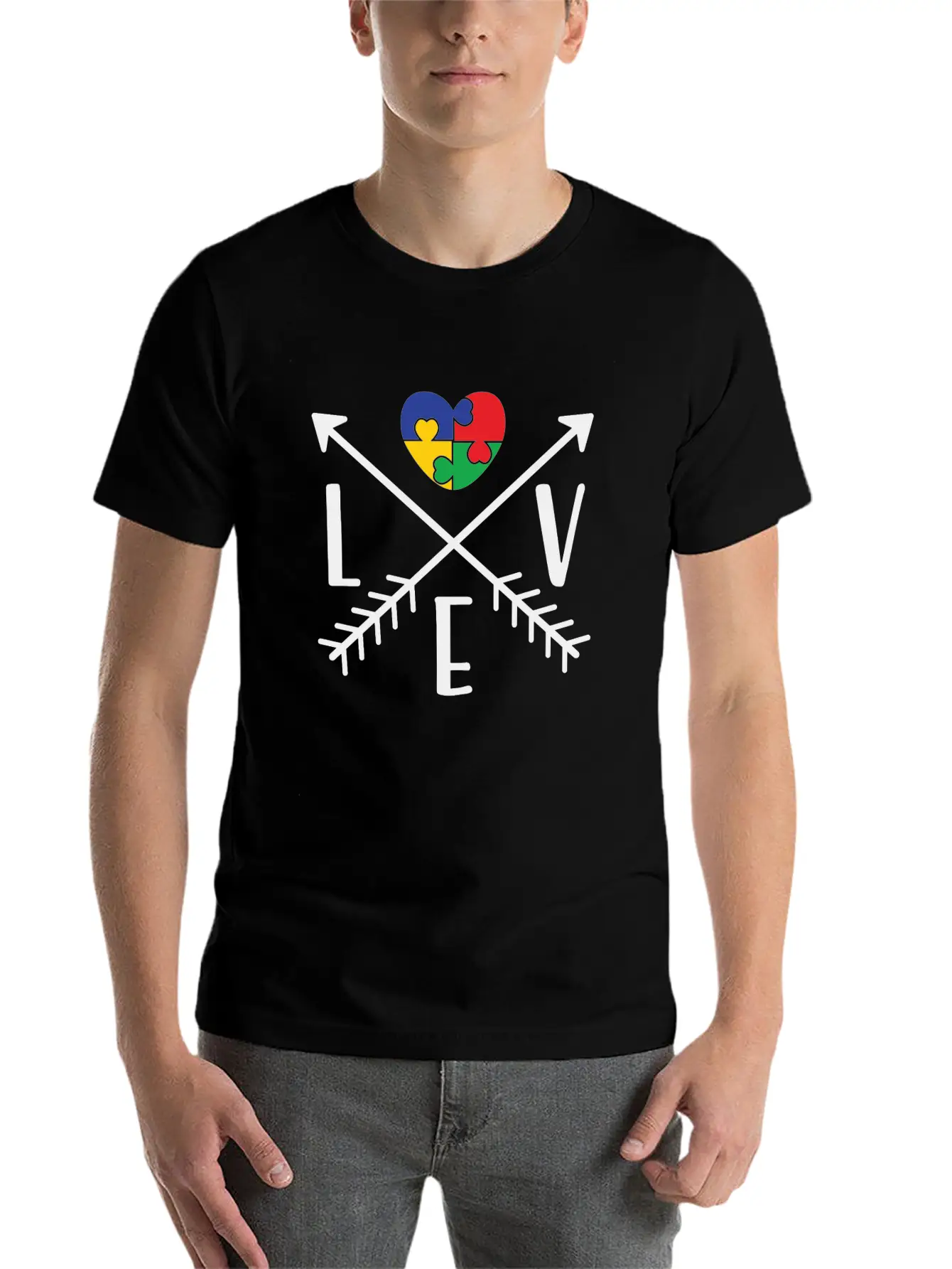 Love Arrows Essential Cotton Tee For Daily Outfits ¨C Unisex Style