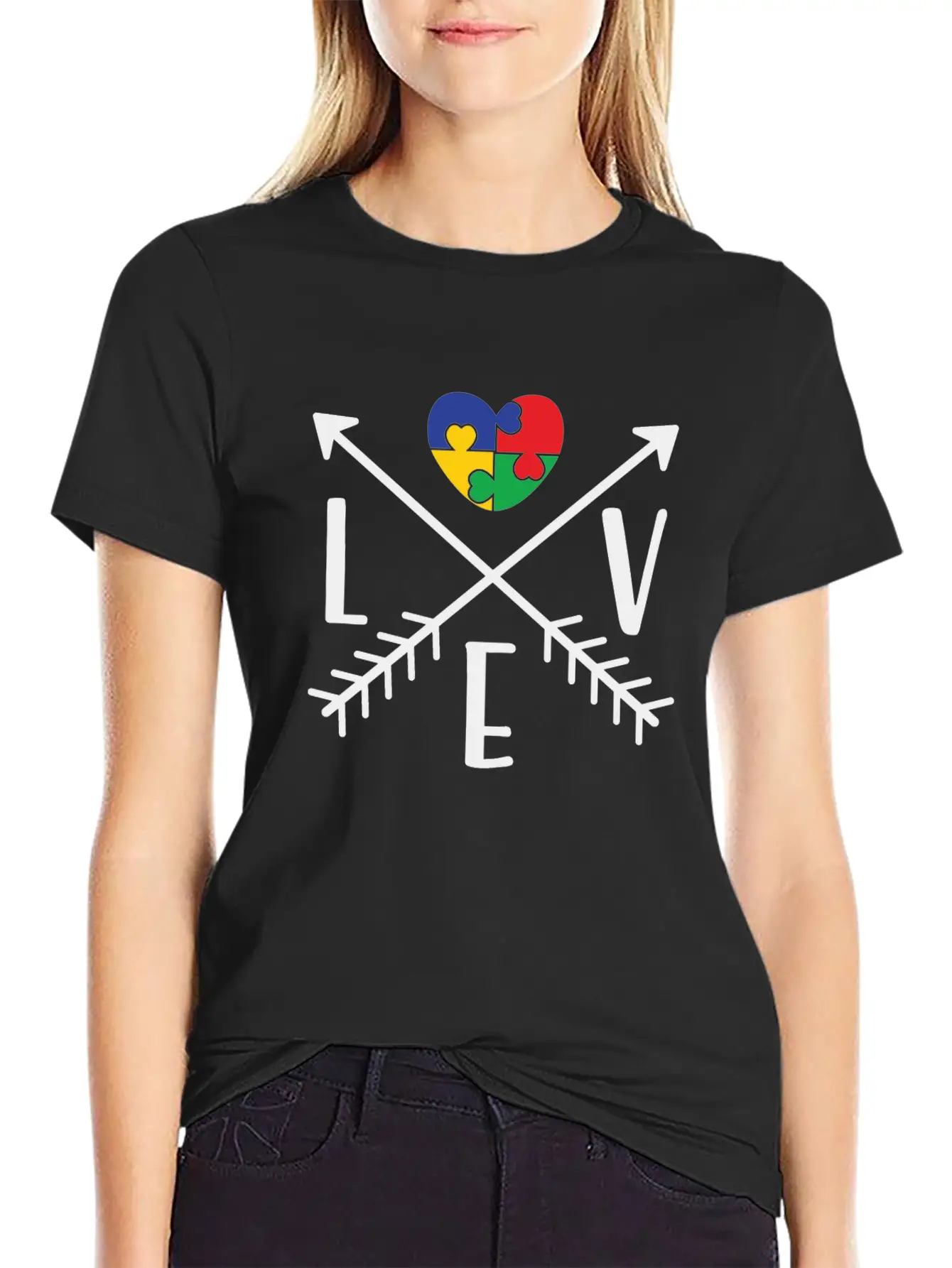 Love Arrows Essential Cotton Tee For Daily Outfits ¨C Unisex Style