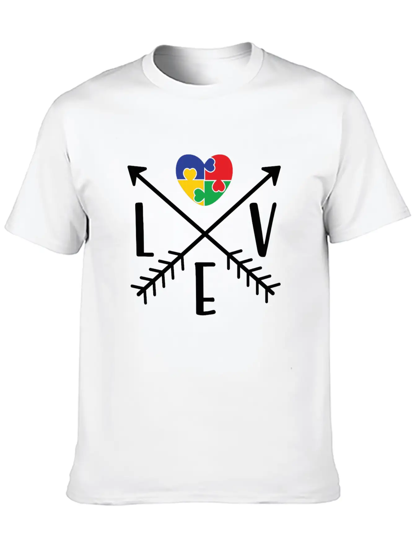 Love Arrows Essential Cotton Tee For Daily Outfits ¨C Unisex Style