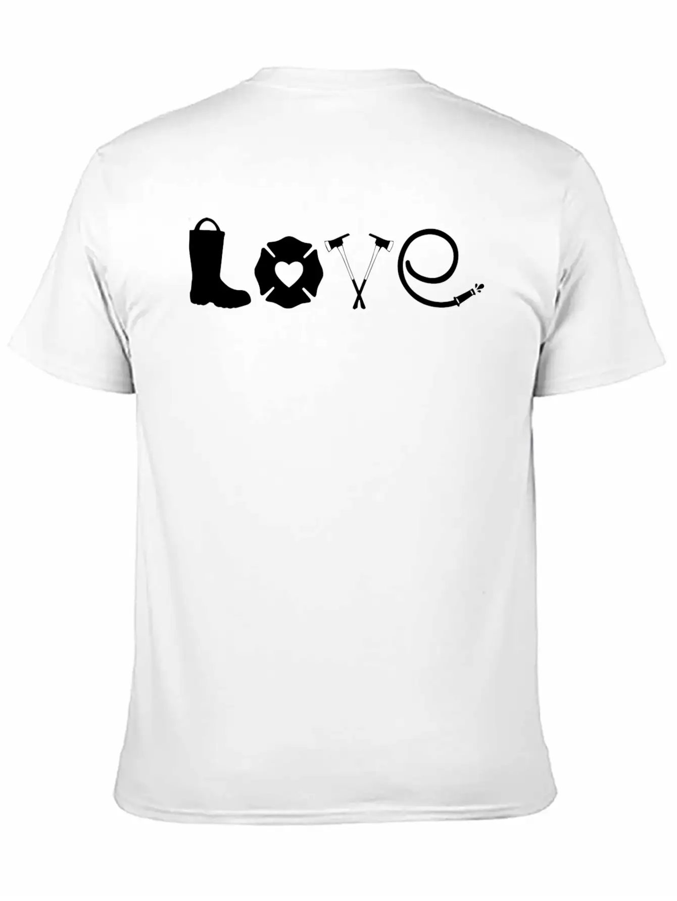 Love Firefighter Firemen For Fire Department Basic Graphic T-Shirt ¨C Daily Comfort In Soft Cotton