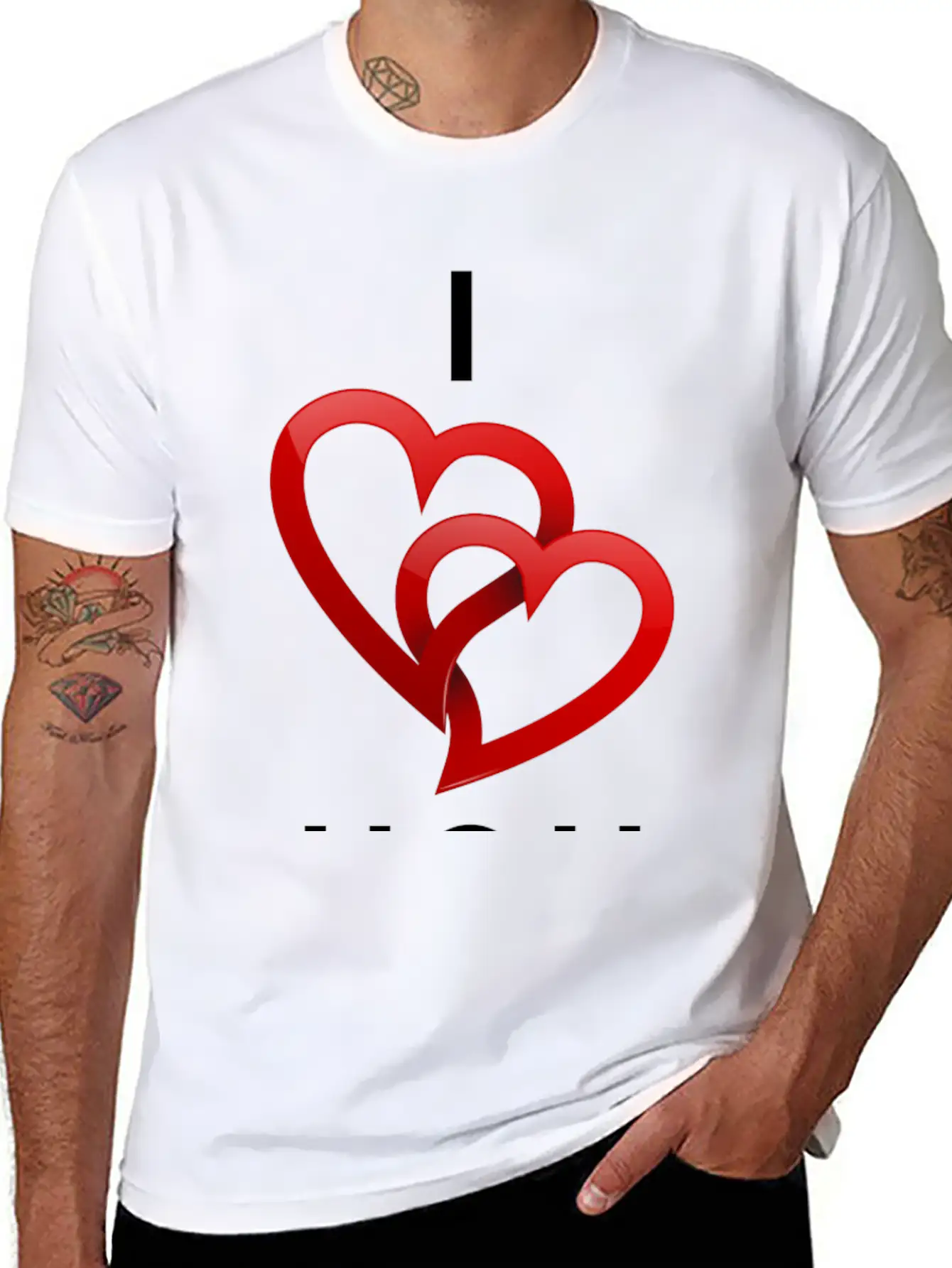 Love, I Love You, I Love You Hoodies,love T Shirts Essential Cotton Tee For Daily Outfits ¨C Unisex Style