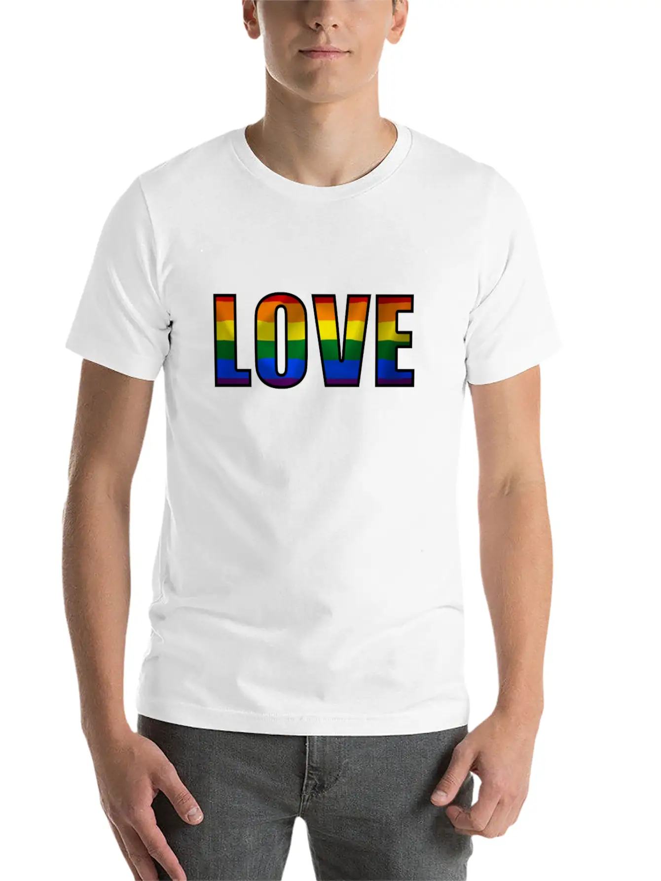 Love Pride Basic Graphic T-Shirt ¨C Daily Comfort In Soft Cotton