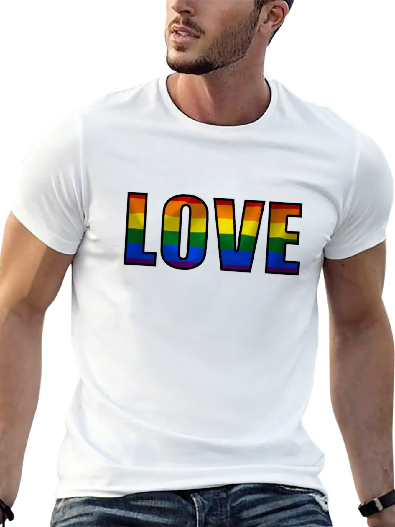 Love Pride Basic Graphic T-Shirt ¨C Daily Comfort In Soft Cotton