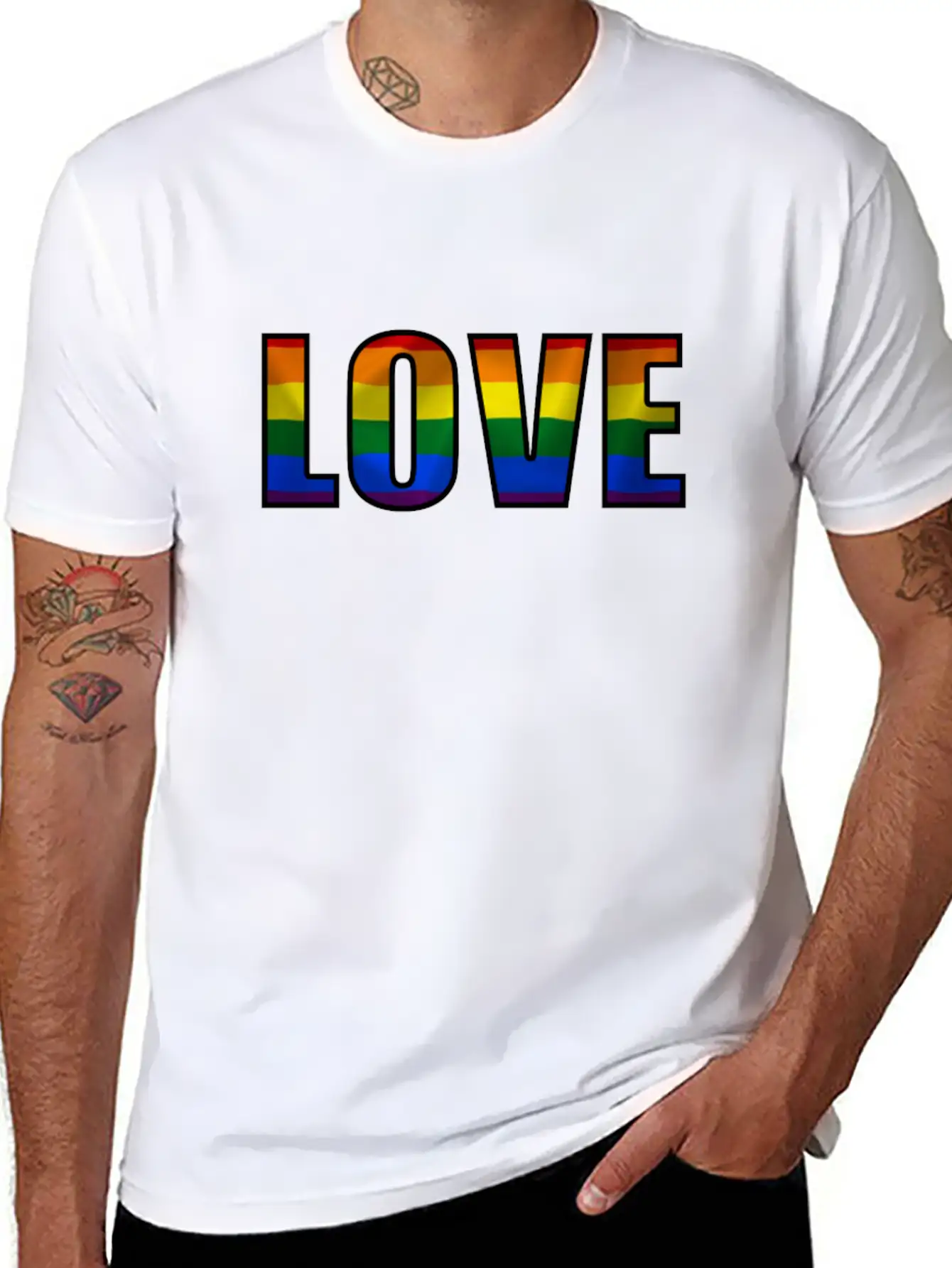 Love Pride Basic Graphic T-Shirt ¨C Daily Comfort In Soft Cotton