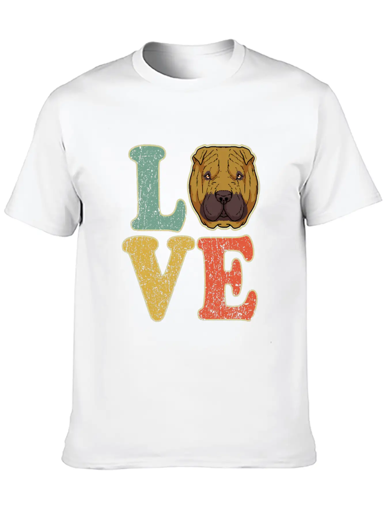 Love Shar Pei Dog Lover Dog Owner Shar-Pei Gift Basic Graphic T-Shirt ¨C Daily Comfort In Soft Cotton