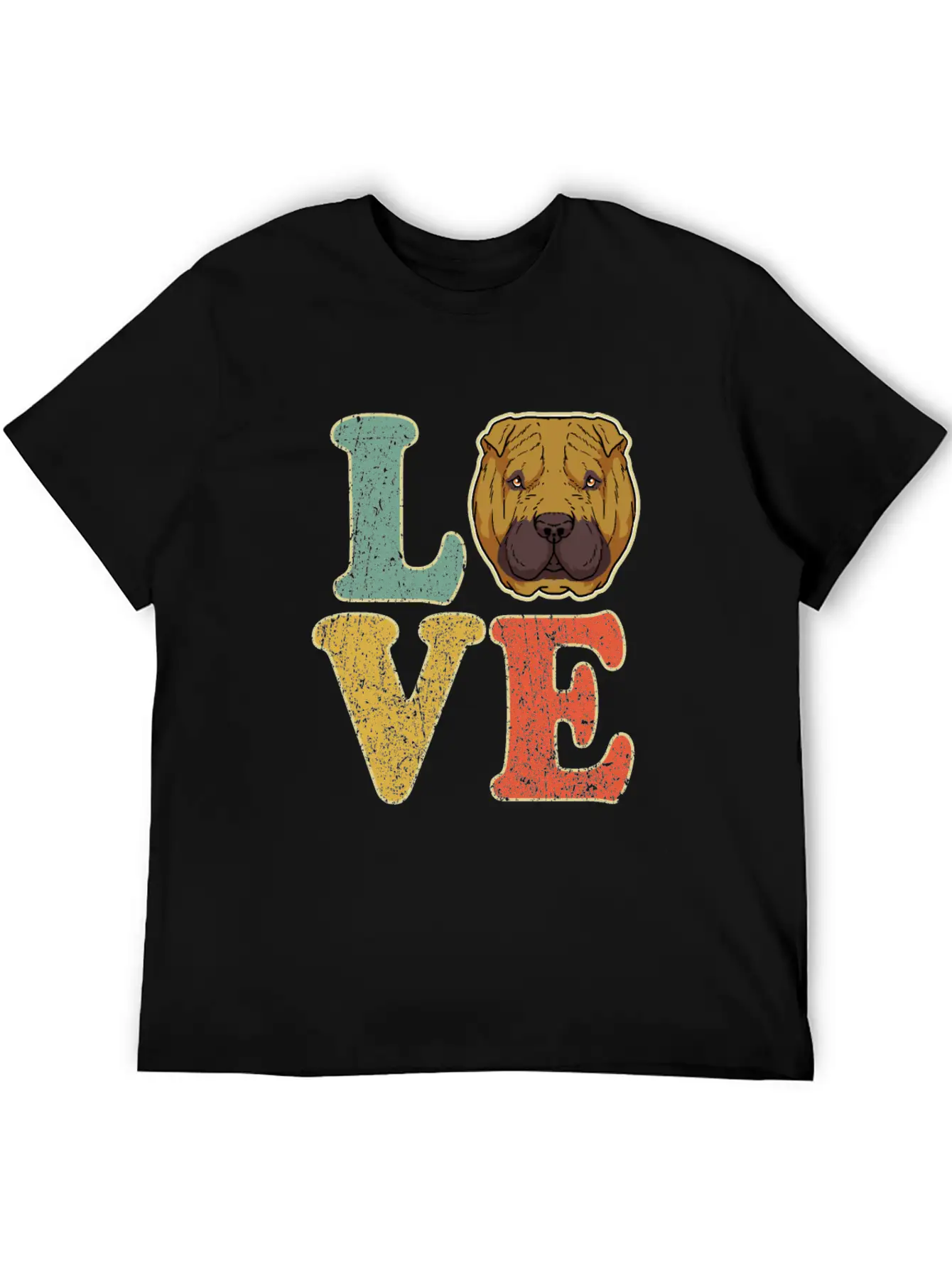Love Shar Pei Dog Lover Dog Owner Shar-Pei Gift Basic Graphic T-Shirt ¨C Daily Comfort In Soft Cotton
