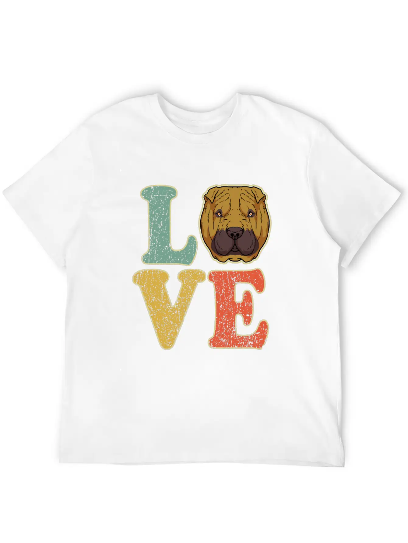 Love Shar Pei Dog Lover Dog Owner Shar-Pei Gift Basic Graphic T-Shirt ¨C Daily Comfort In Soft Cotton