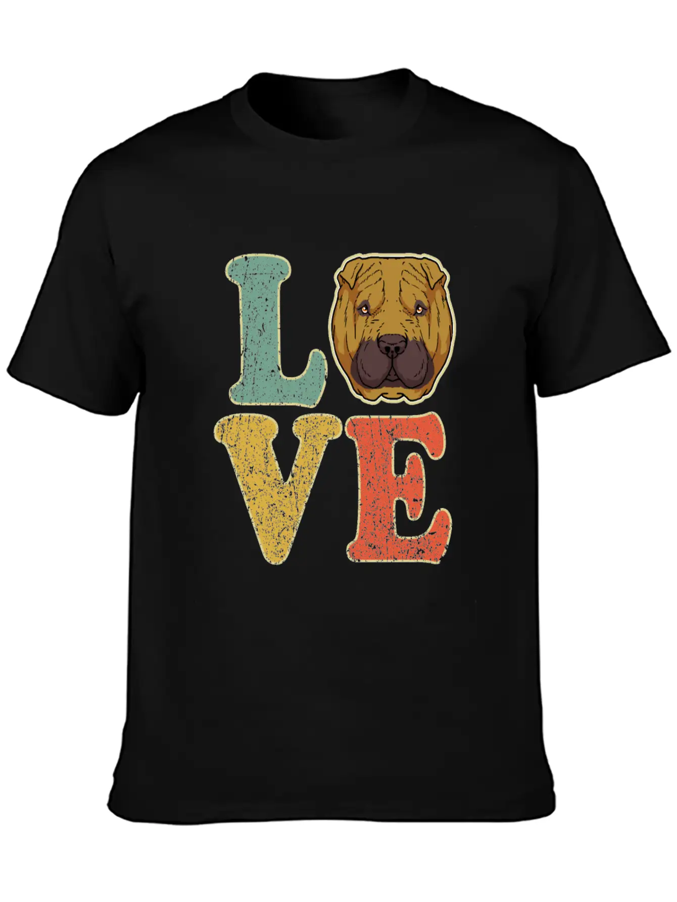 Love Shar Pei Dog Lover Dog Owner Shar-Pei Gift Basic Graphic T-Shirt ¨C Daily Comfort In Soft Cotton