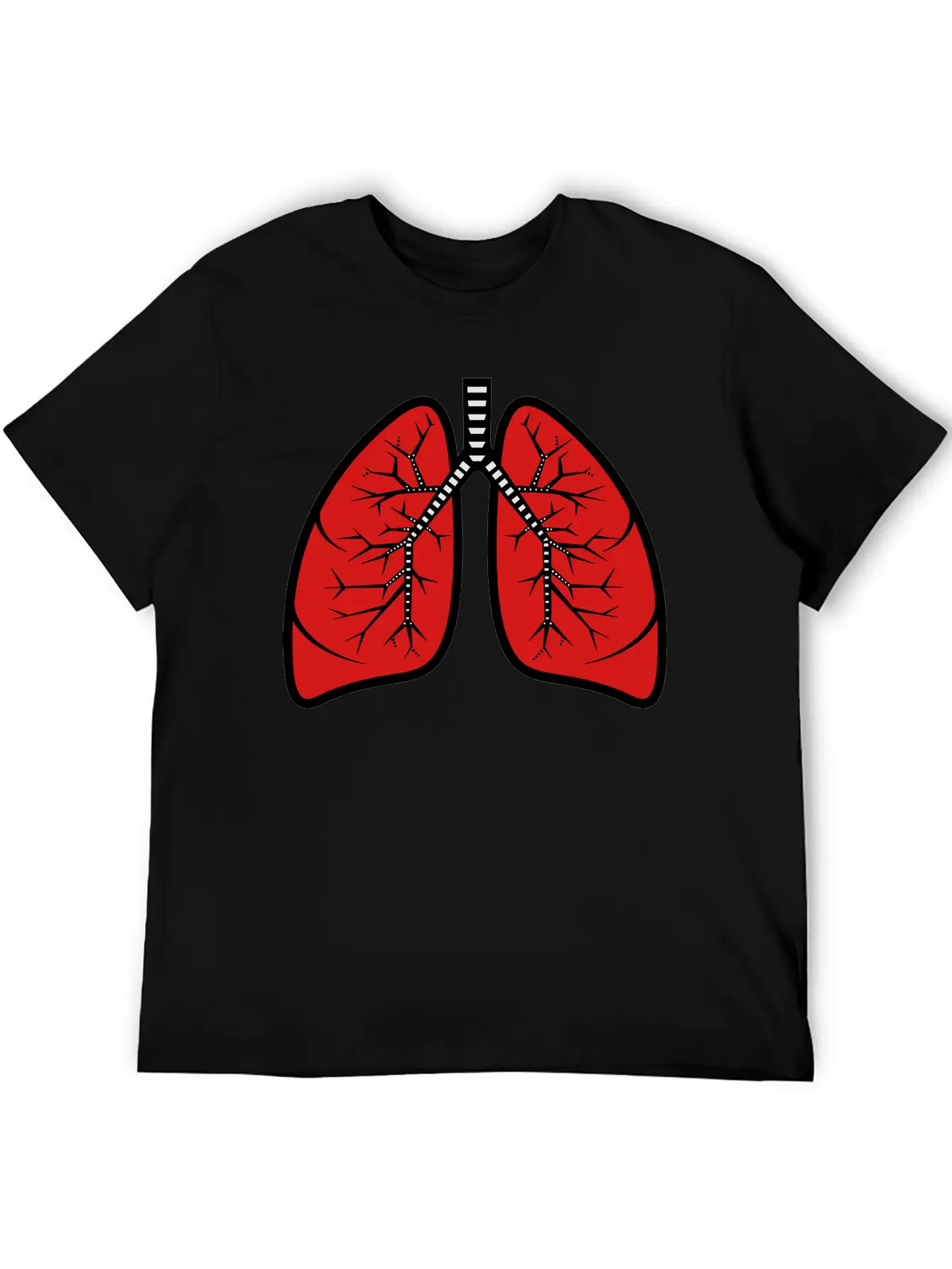 Lungs Basic Graphic T-Shirt ¨C Daily Comfort In Soft Cotton