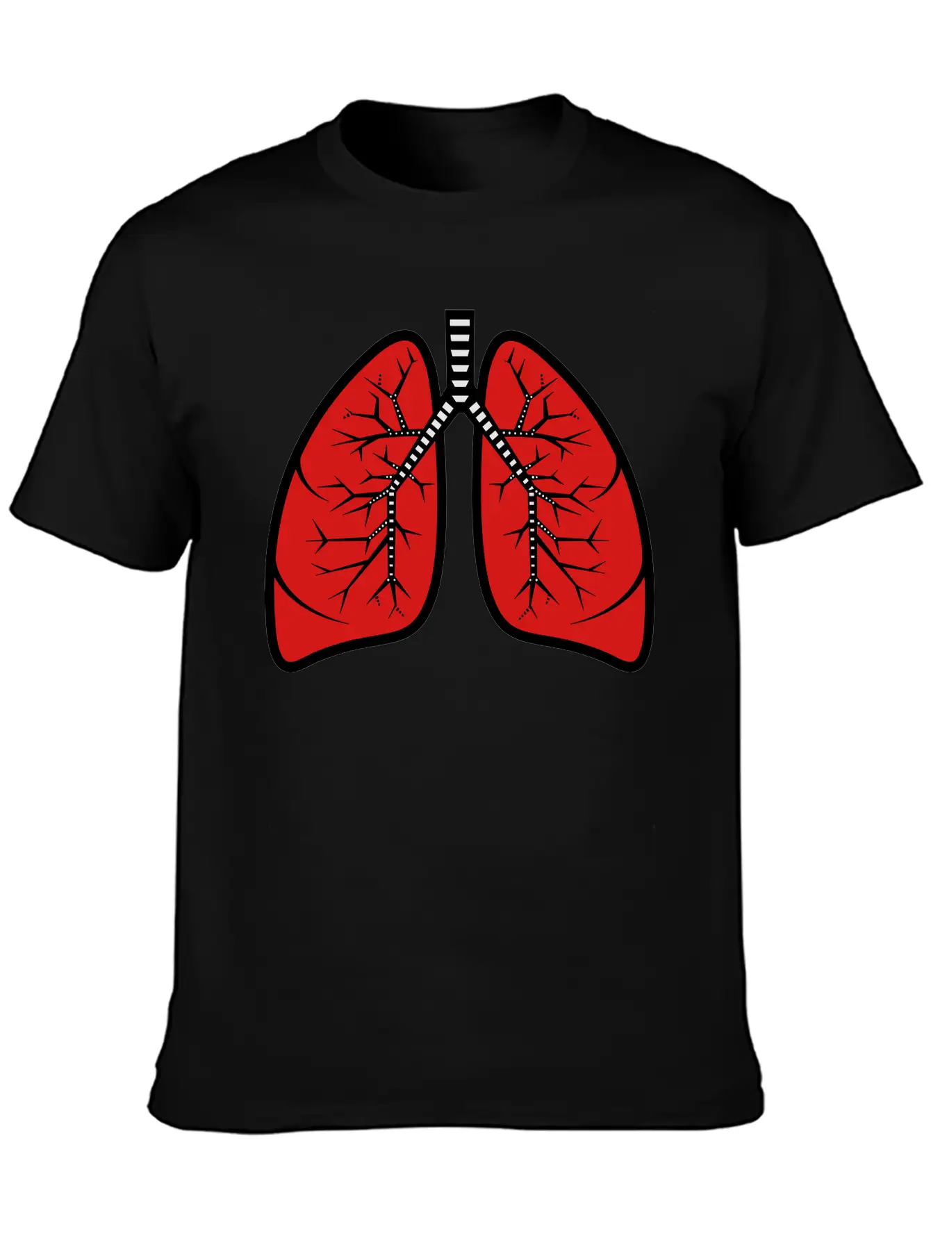 Lungs Basic Graphic T-Shirt ¨C Daily Comfort In Soft Cotton