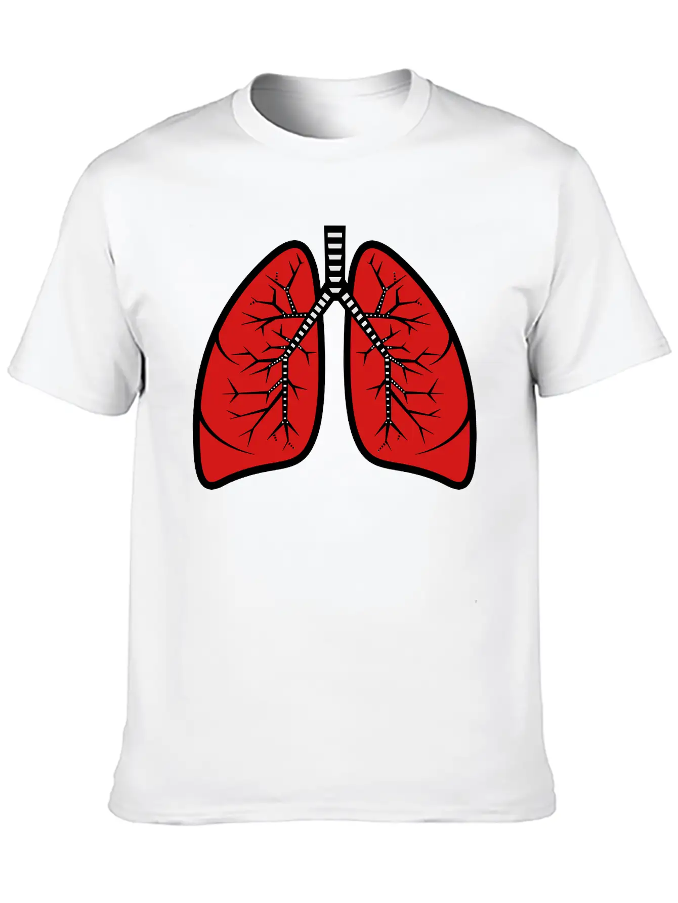 Lungs Basic Graphic T-Shirt ¨C Daily Comfort In Soft Cotton