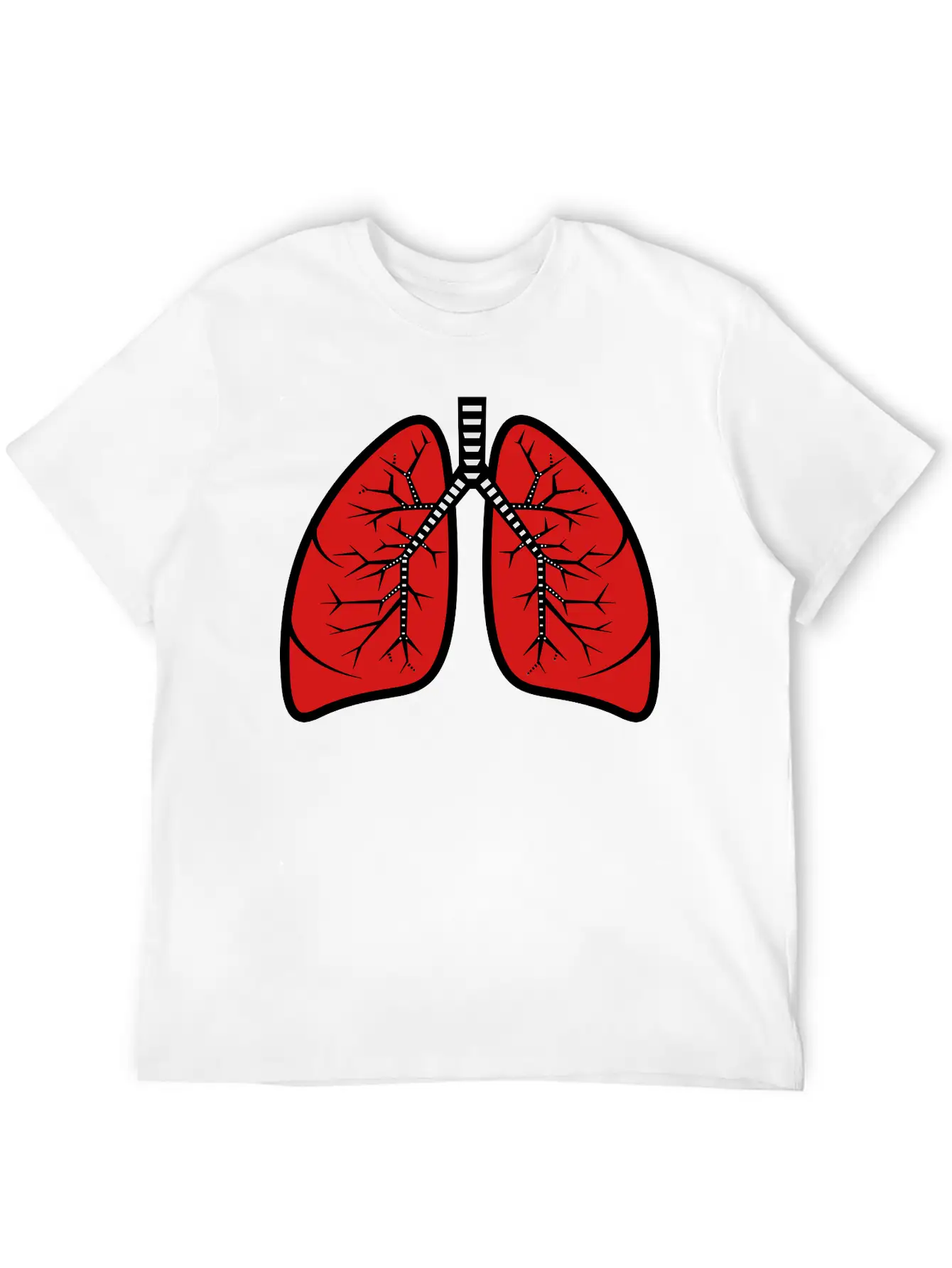 Lungs Basic Graphic T-Shirt ¨C Daily Comfort In Soft Cotton