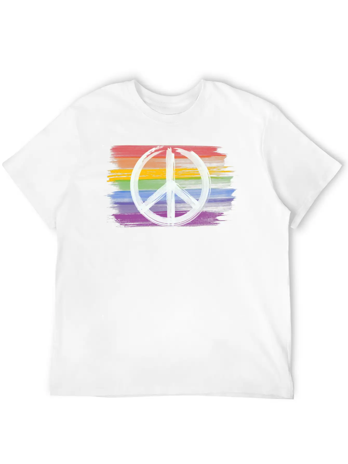 Make Peace Not War - Peace Sign Logo Basic Graphic T-Shirt ¨C Daily Comfort In Soft Cotton