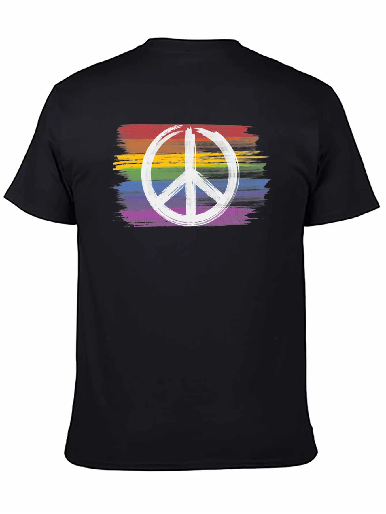 Make Peace Not War - Peace Sign Logo Basic Graphic T-Shirt ¨C Daily Comfort In Soft Cotton