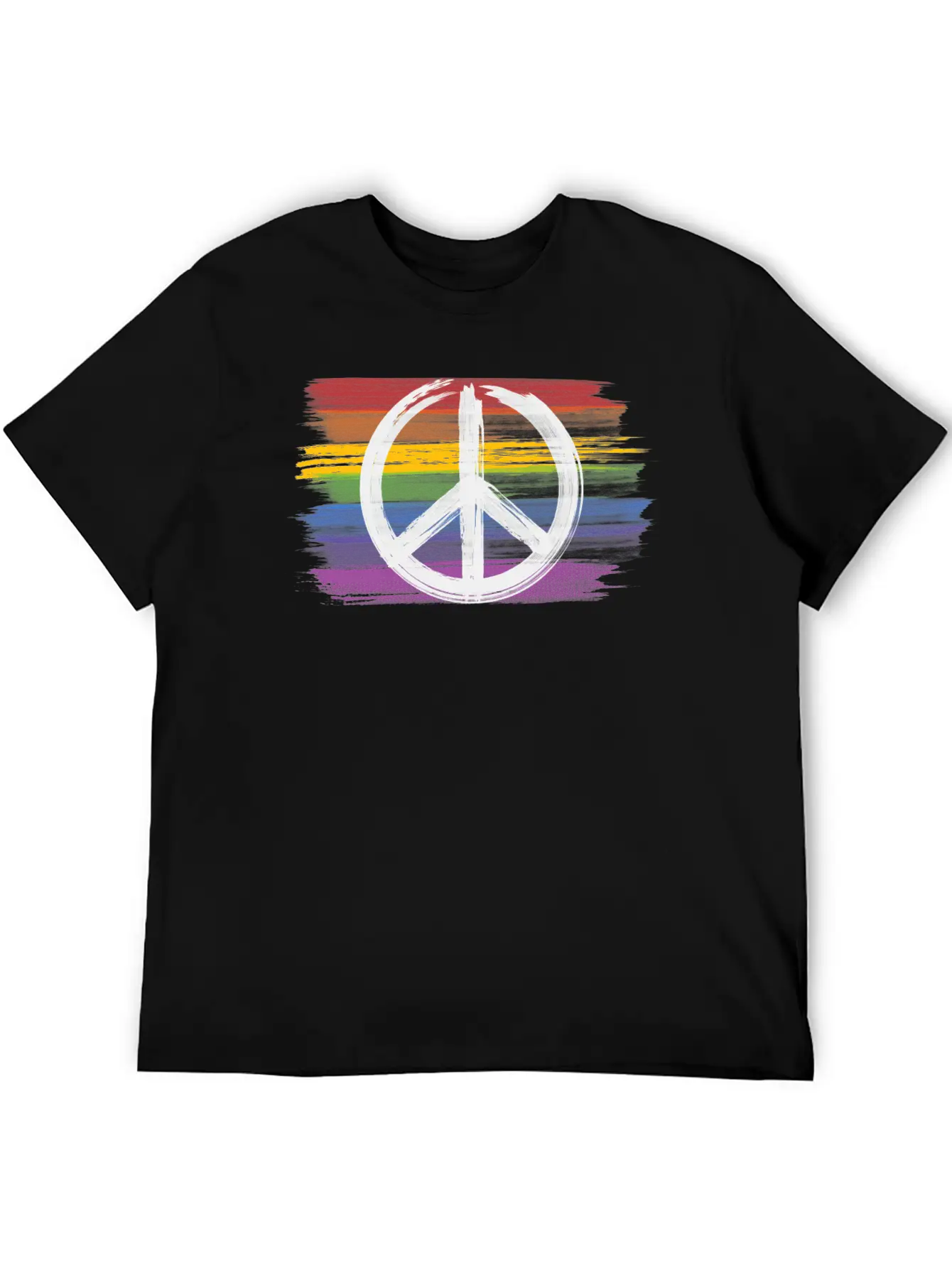 Make Peace Not War - Peace Sign Logo Basic Graphic T-Shirt ¨C Daily Comfort In Soft Cotton