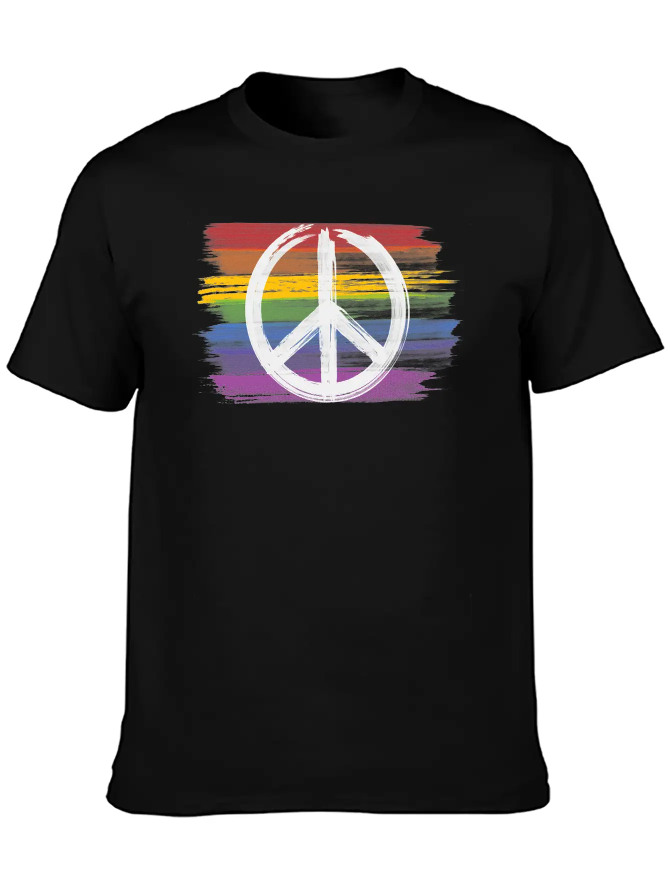 Make Peace Not War - Peace Sign Logo Basic Graphic T-Shirt ¨C Daily Comfort In Soft Cotton