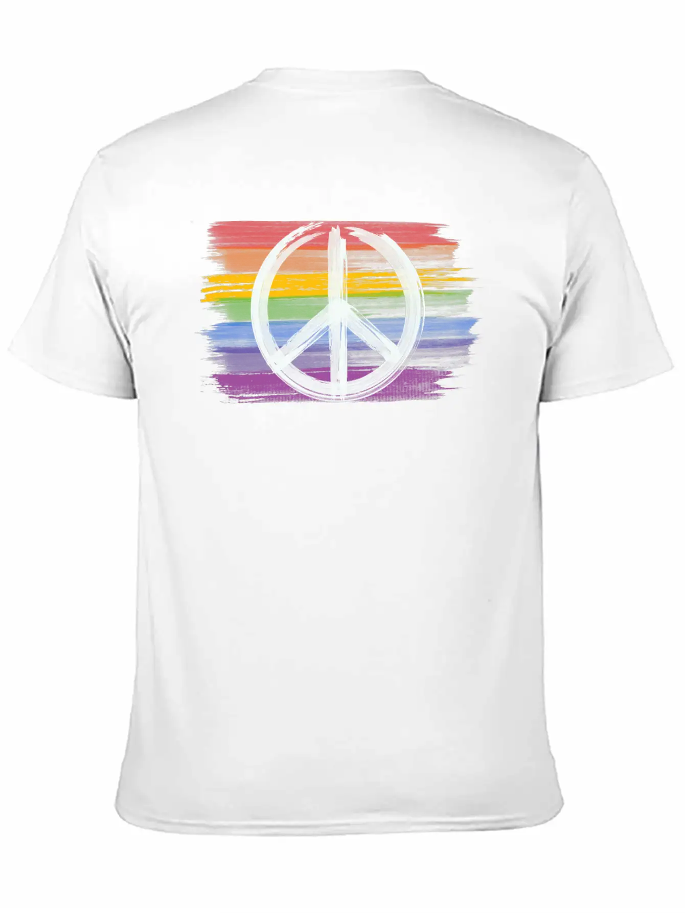 Make Peace Not War - Peace Sign Logo Basic Graphic T-Shirt ¨C Daily Comfort In Soft Cotton