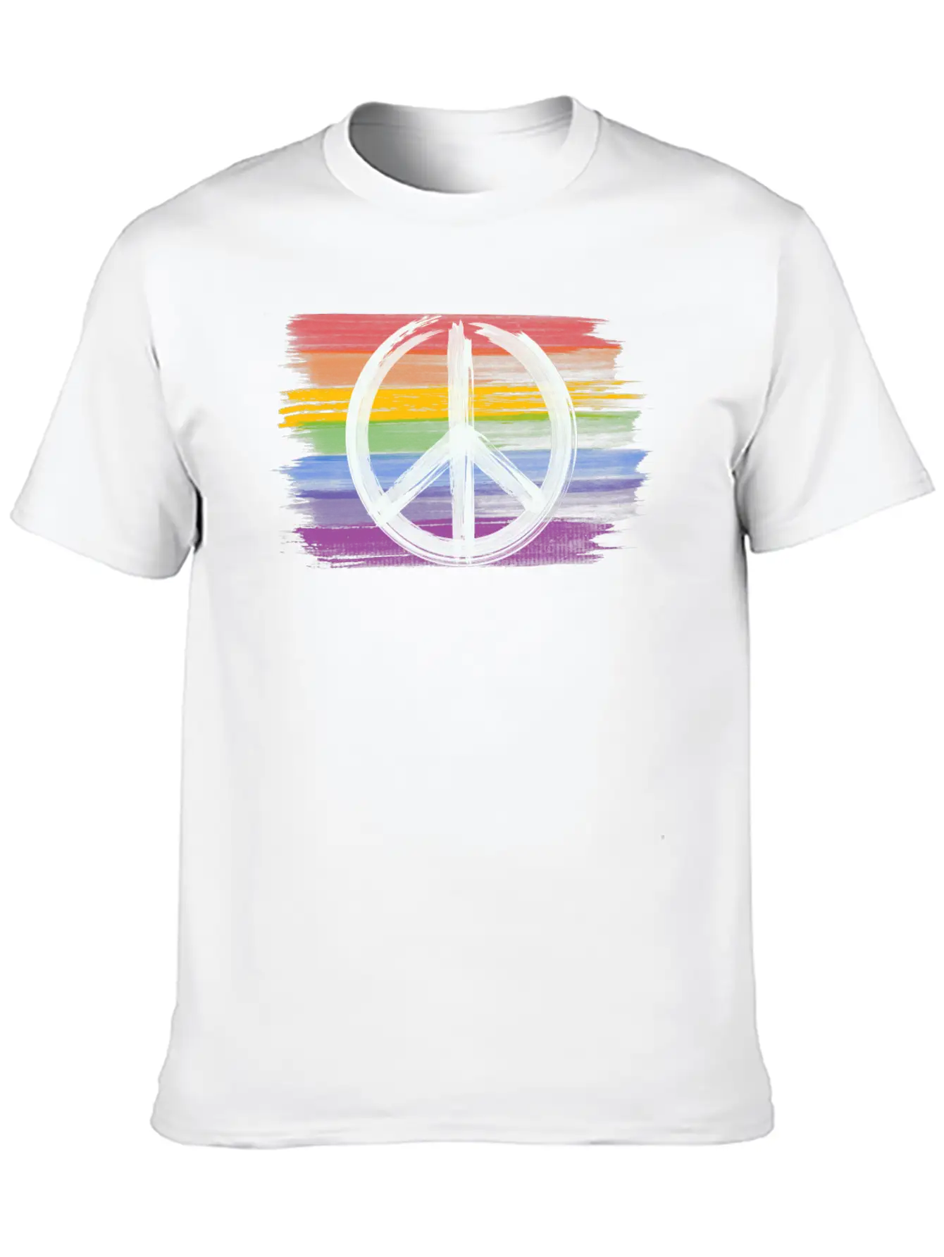 Make Peace Not War - Peace Sign Logo Basic Graphic T-Shirt ¨C Daily Comfort In Soft Cotton