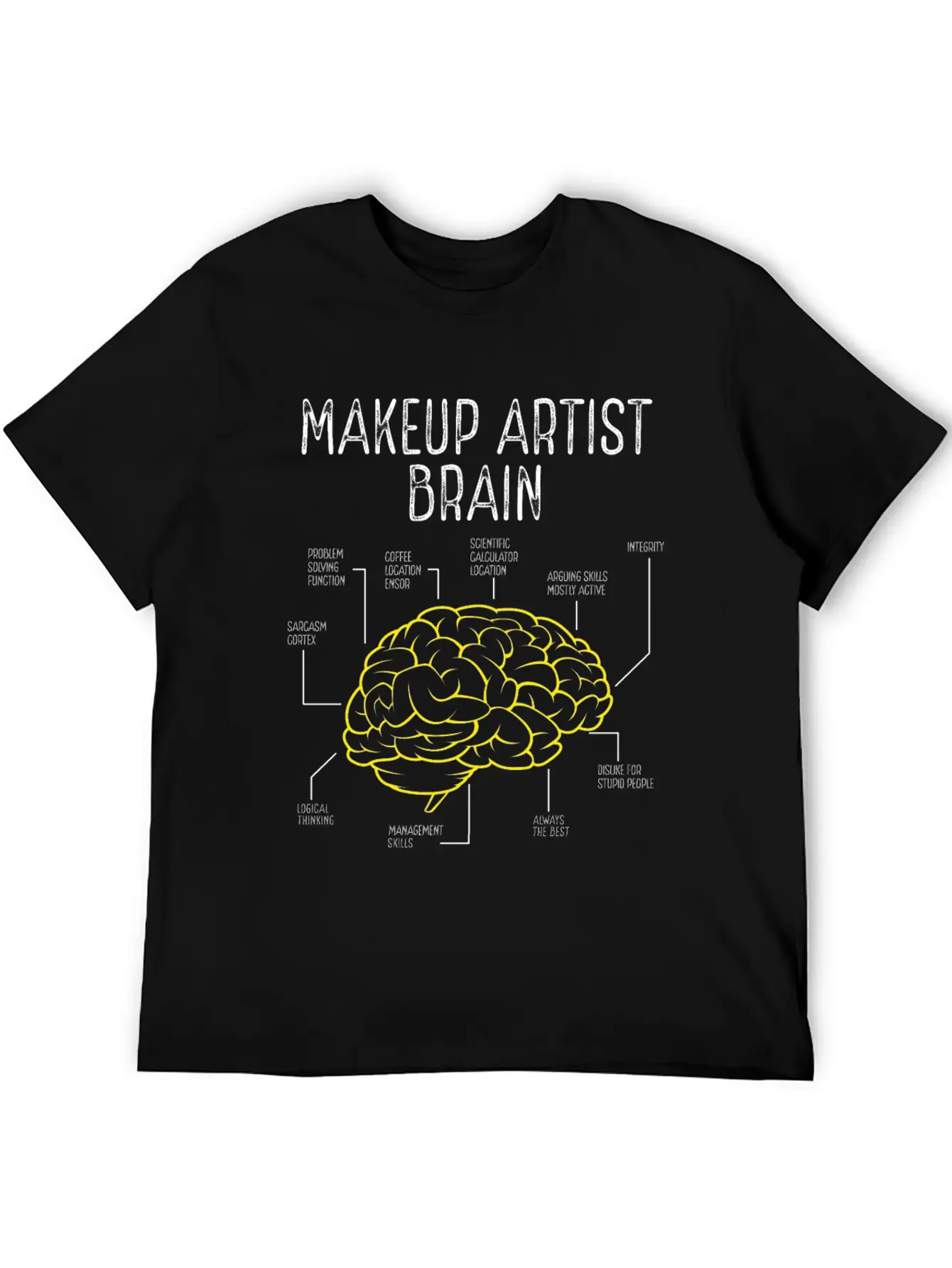 Makeup Artist Make Up Artist Must Haves Brushes Basic Graphic T-Shirt ¨C Daily Comfort In Soft Cotton
