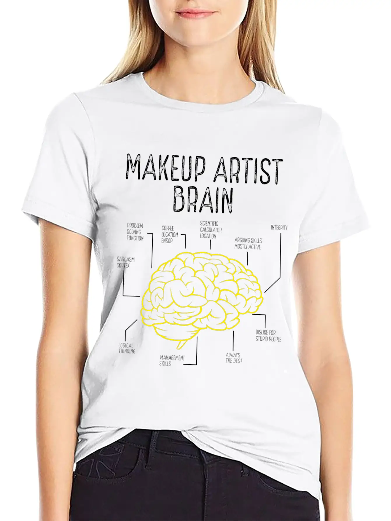 Makeup Artist Make Up Artist Must Haves Brushes Basic Graphic T-Shirt ¨C Daily Comfort In Soft Cotton