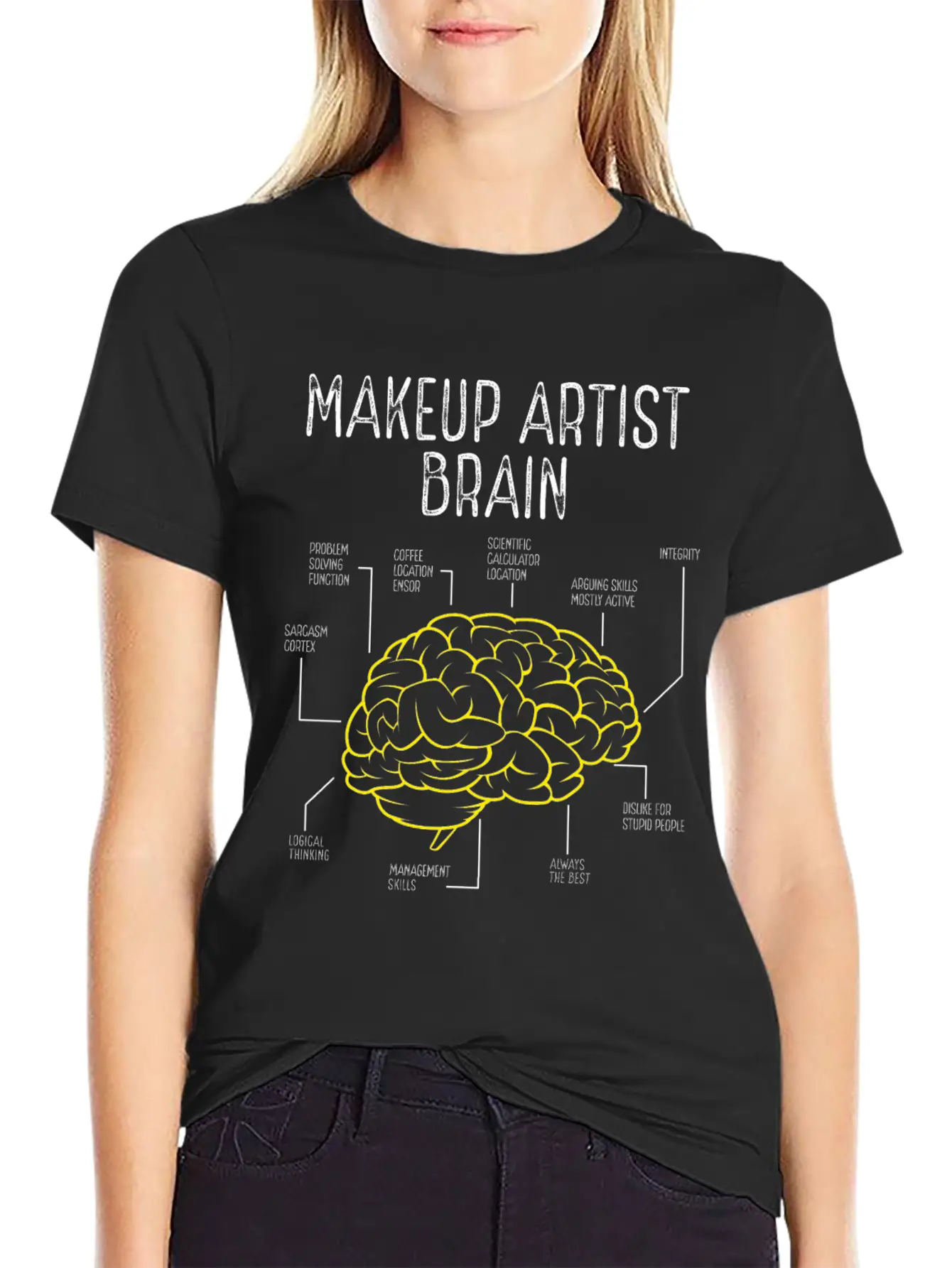 Makeup Artist Make Up Artist Must Haves Brushes Basic Graphic T-Shirt ¨C Daily Comfort In Soft Cotton