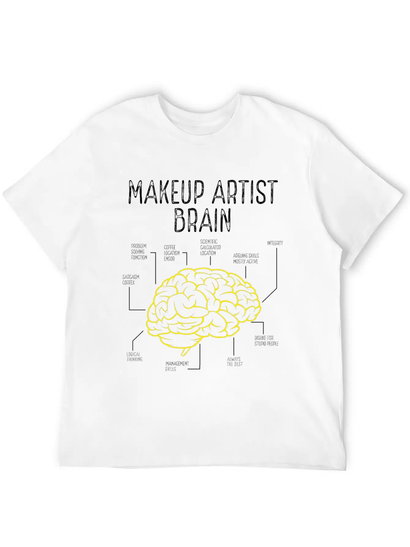 Makeup Artist Make Up Artist Must Haves Brushes Basic Graphic T-Shirt ¨C Daily Comfort In Soft Cotton
