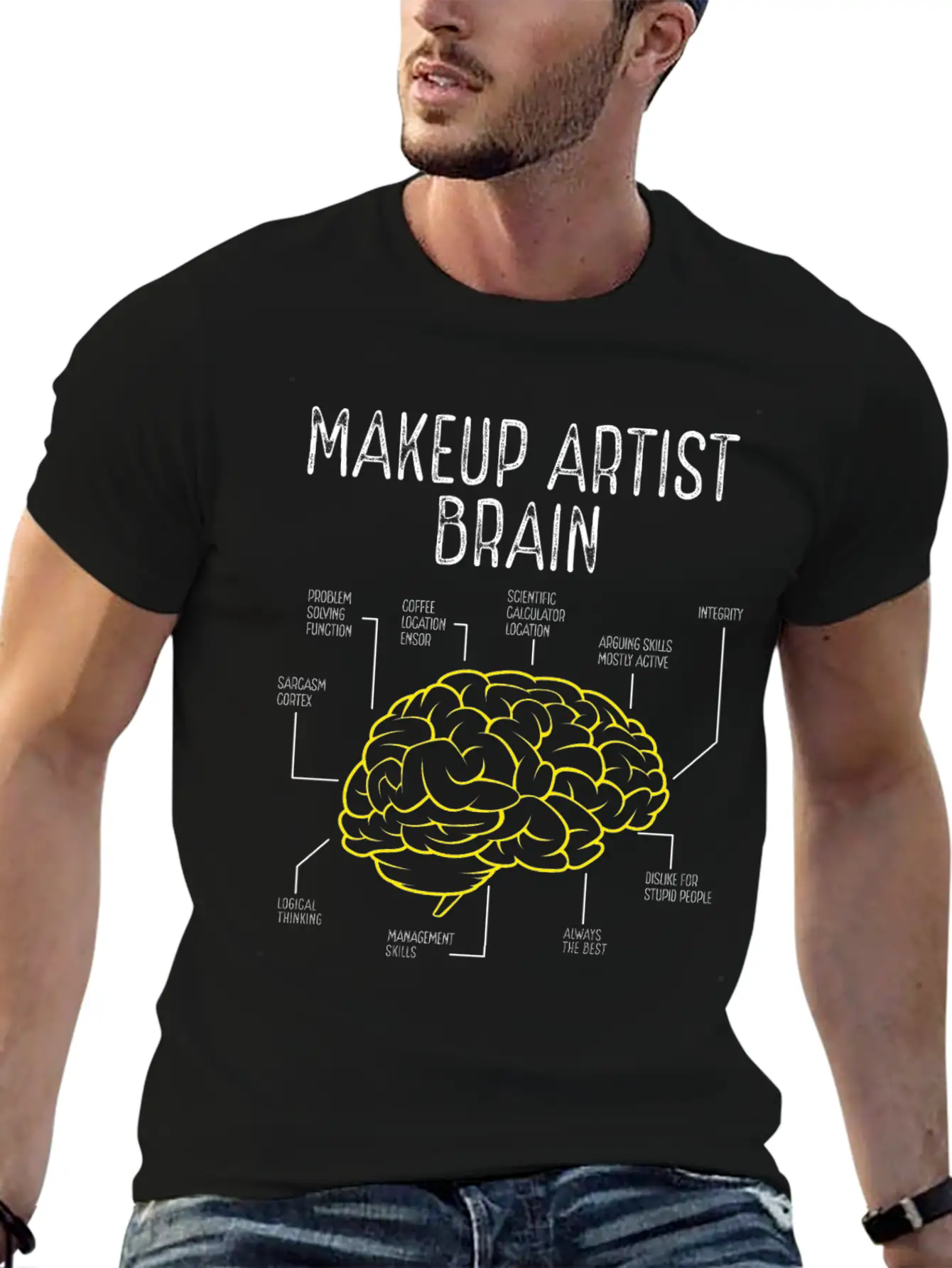Makeup Artist Make Up Artist Must Haves Brushes Basic Graphic T-Shirt ¨C Daily Comfort In Soft Cotton