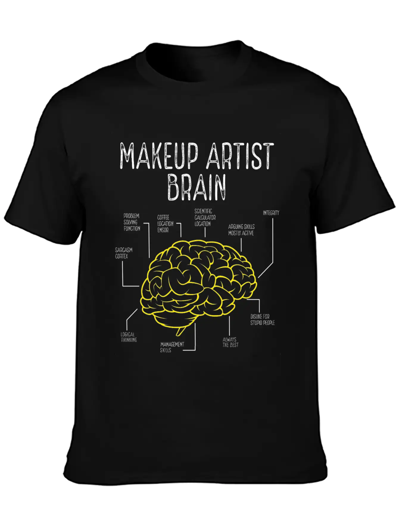 Makeup Artist Make Up Artist Must Haves Brushes Basic Graphic T-Shirt ¨C Daily Comfort In Soft Cotton