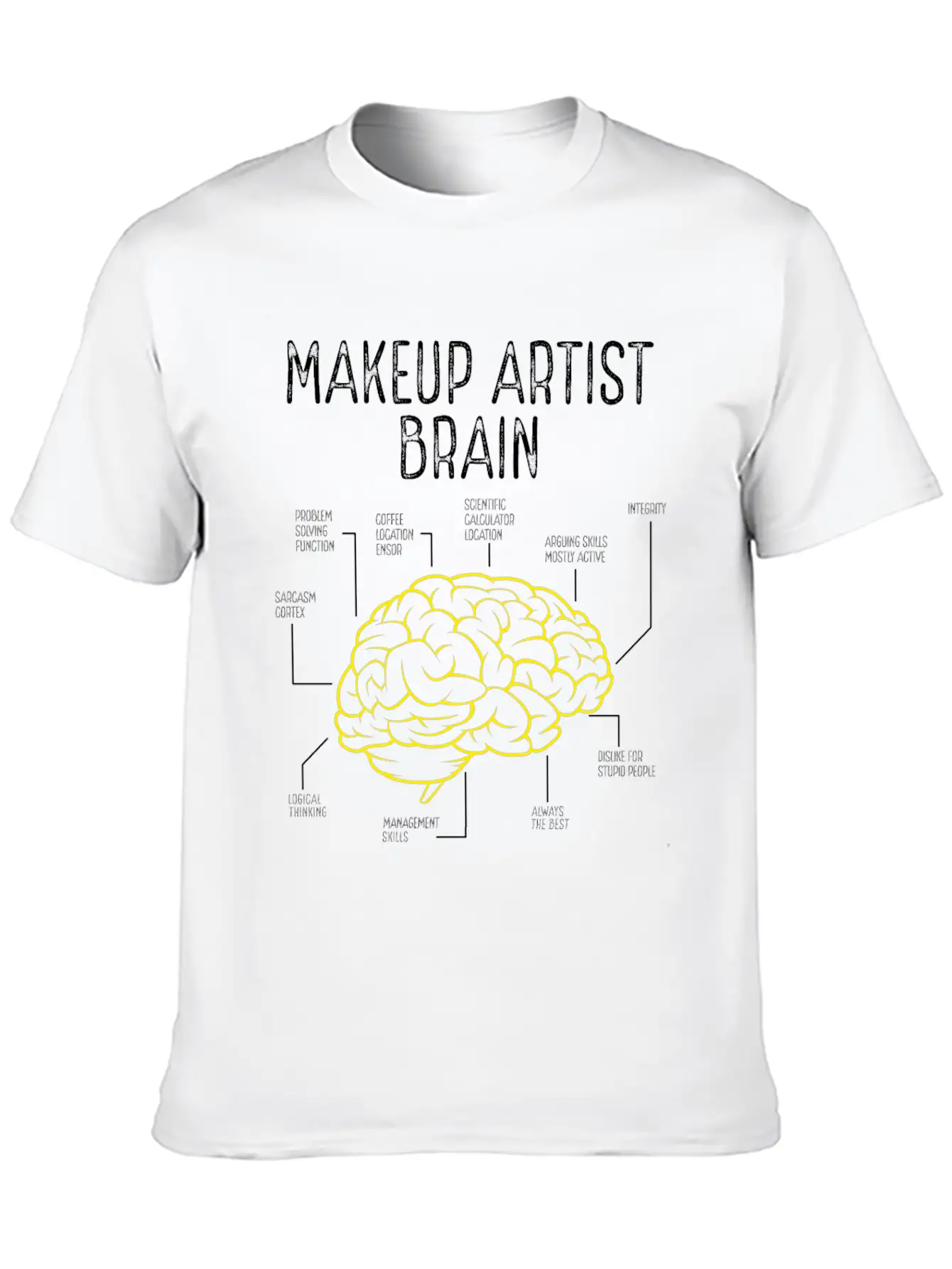 Makeup Artist Make Up Artist Must Haves Brushes Basic Graphic T-Shirt ¨C Daily Comfort In Soft Cotton